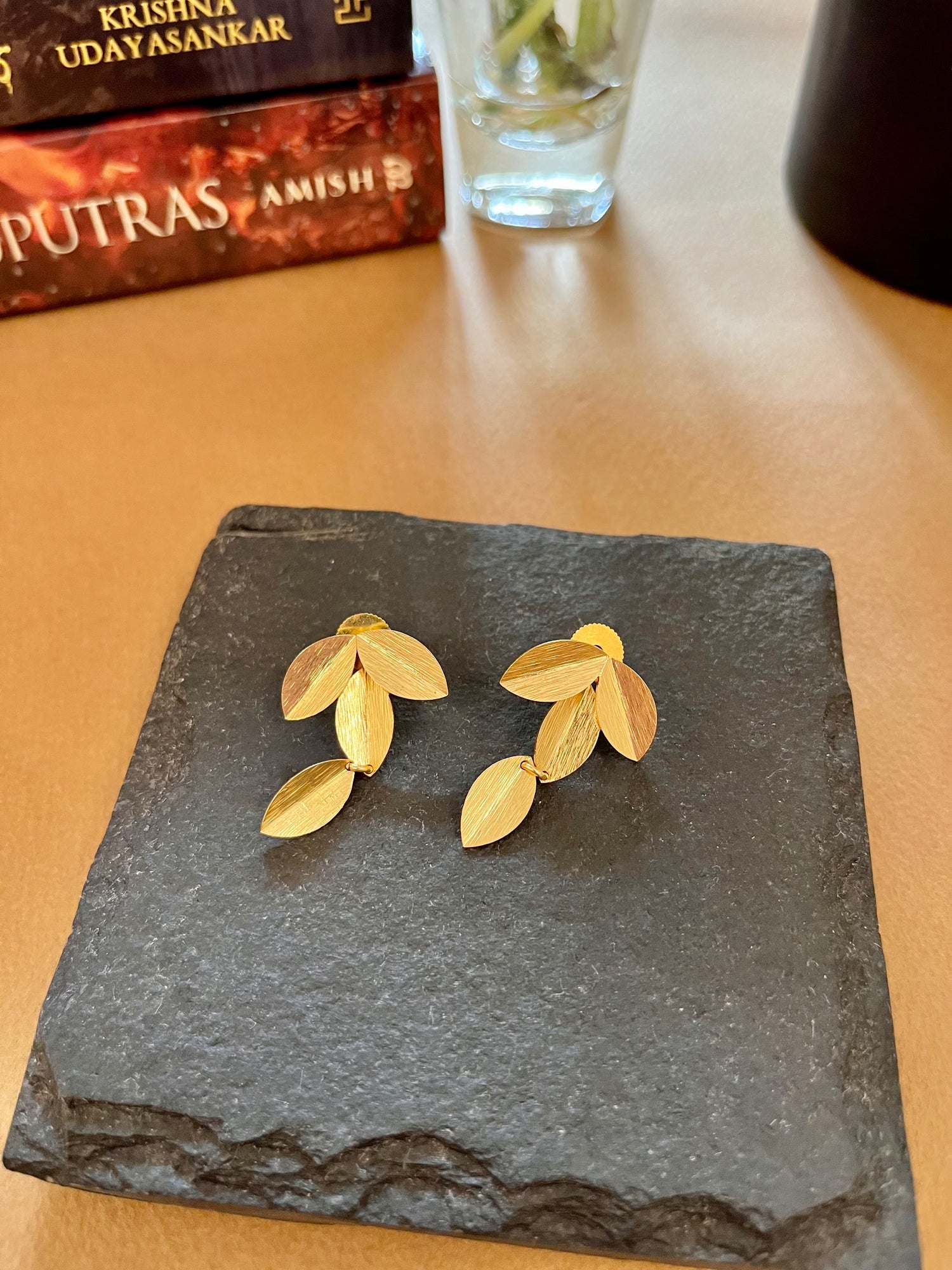 Small and Lightweight Leaf Earrings