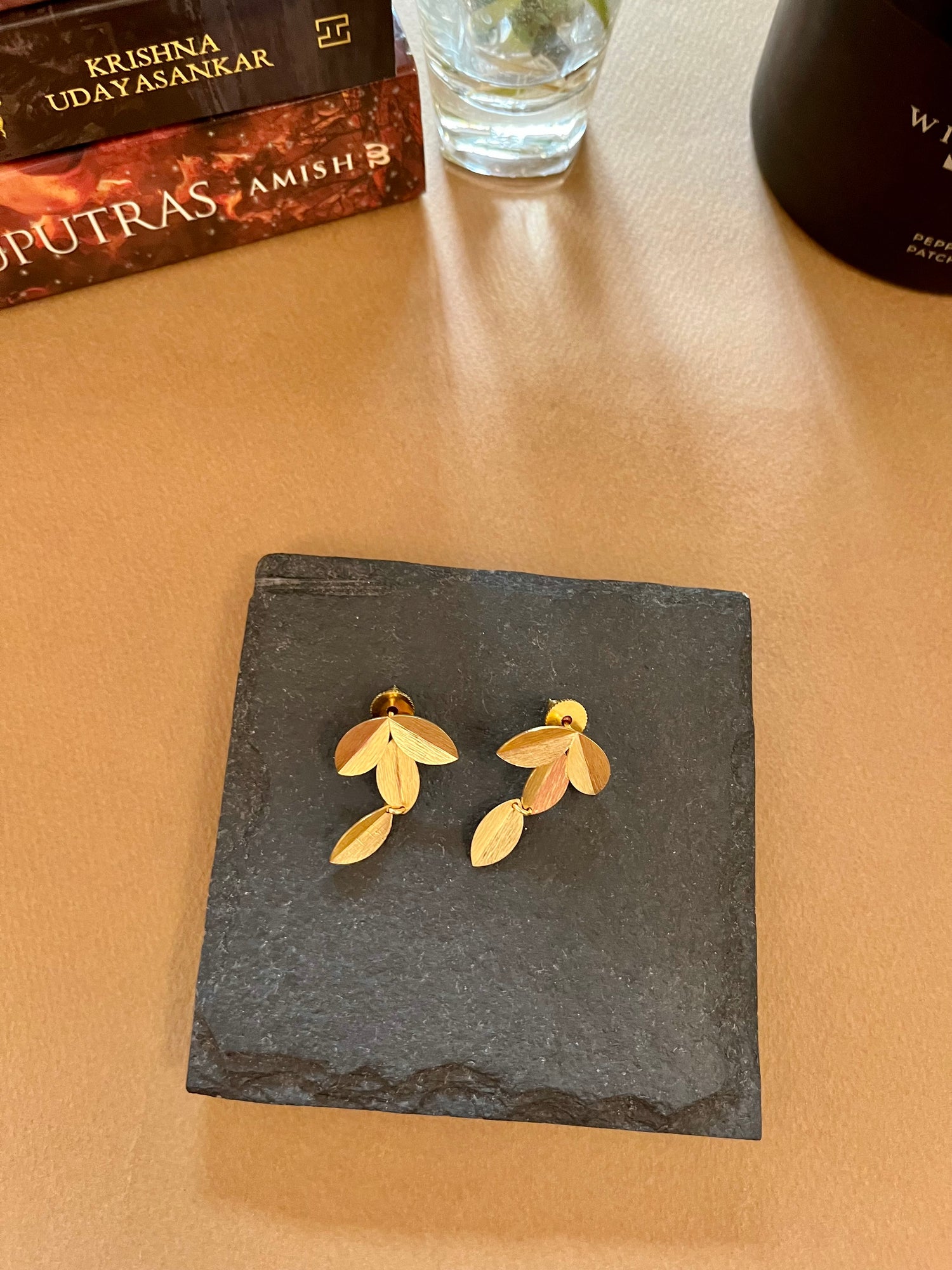 Small and Lightweight Leaf Earrings