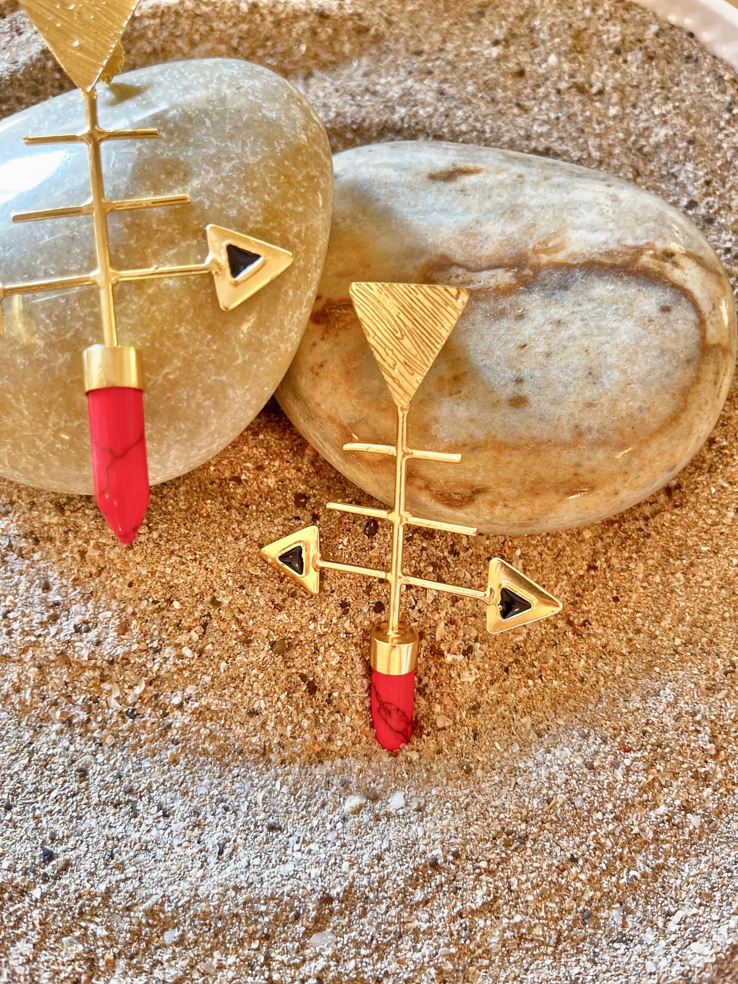 Red Arrow Earrings