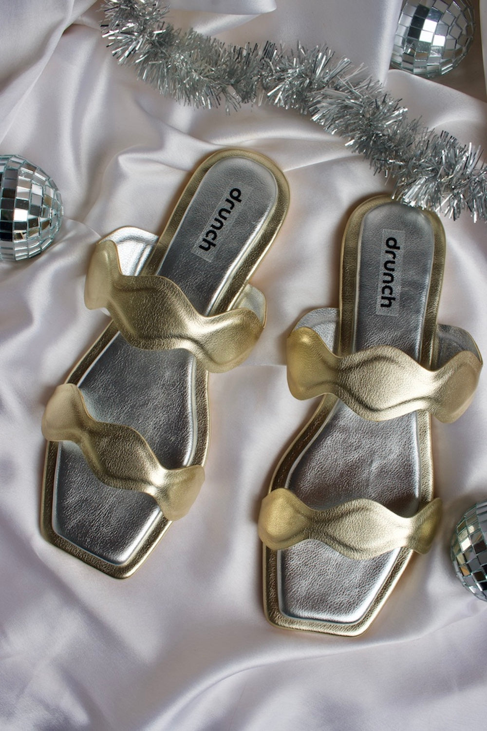 Bellini Flats - Metallic Gold and Silver
