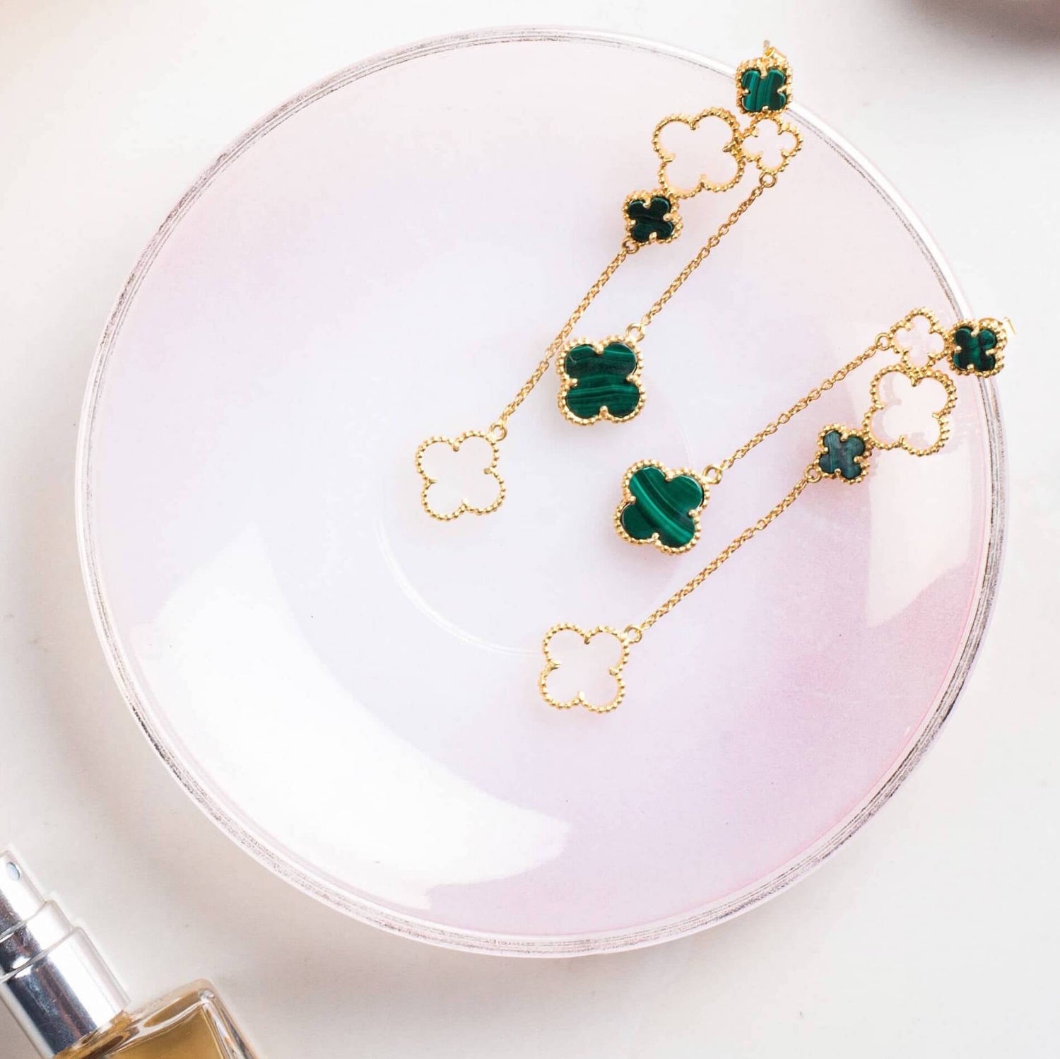4Leaf Clover Danglers - Gold