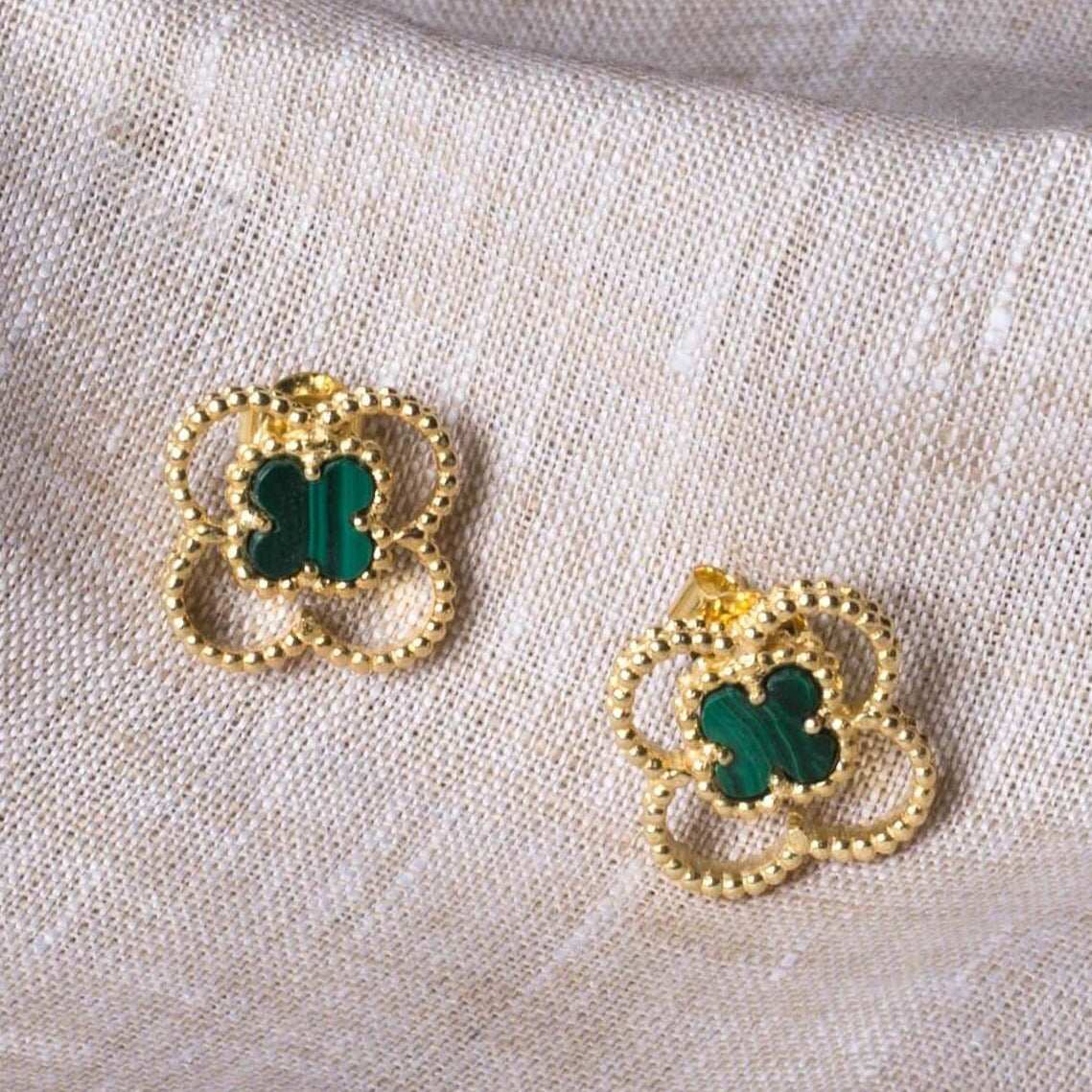 4Leaf Clover Studs - Gold