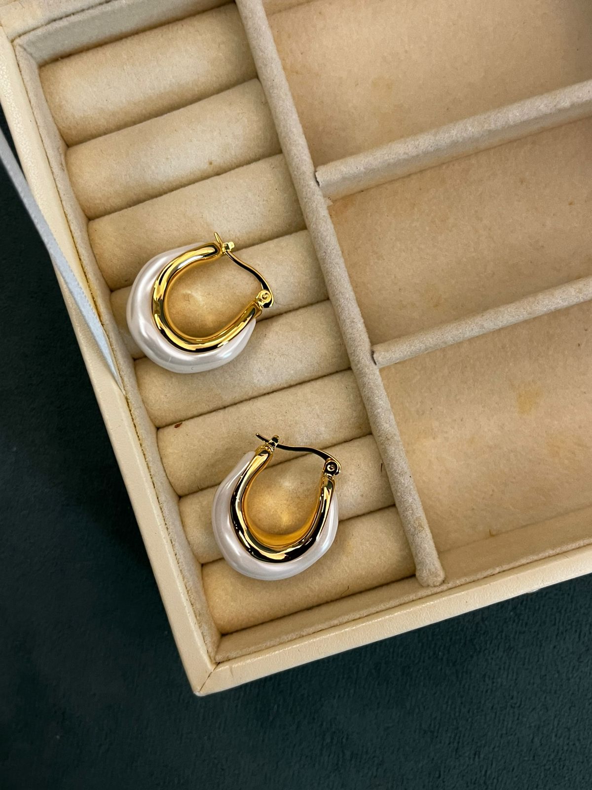 Mother of Pearl Hoops