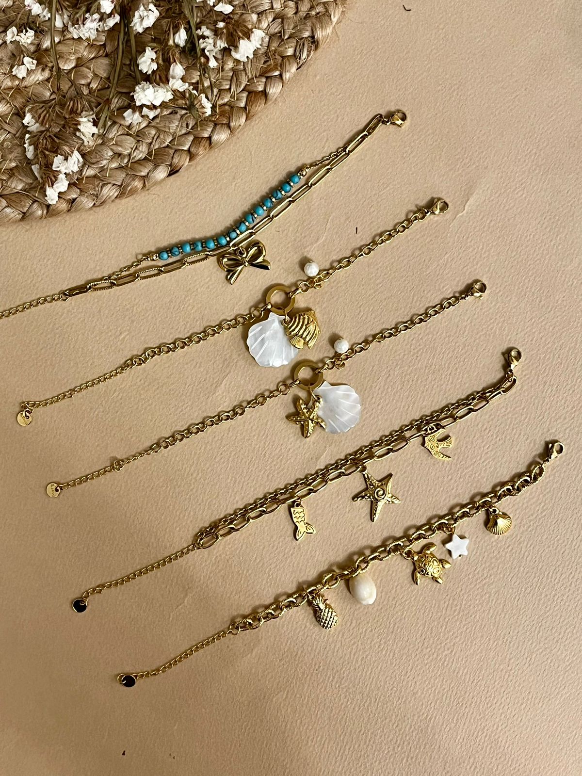 Beach Collection - Shell and Starfish Bracelet (3rd from the top)