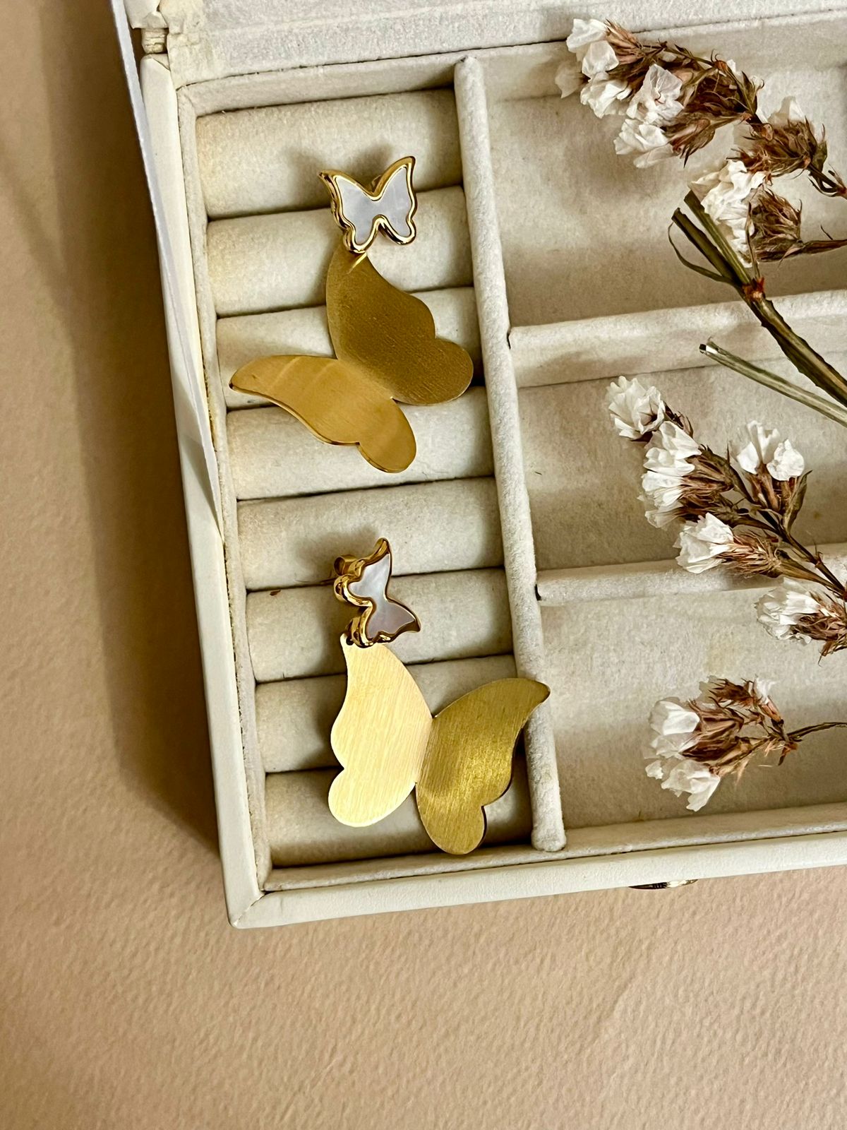 Mother of Pearl Butterfly Earrings