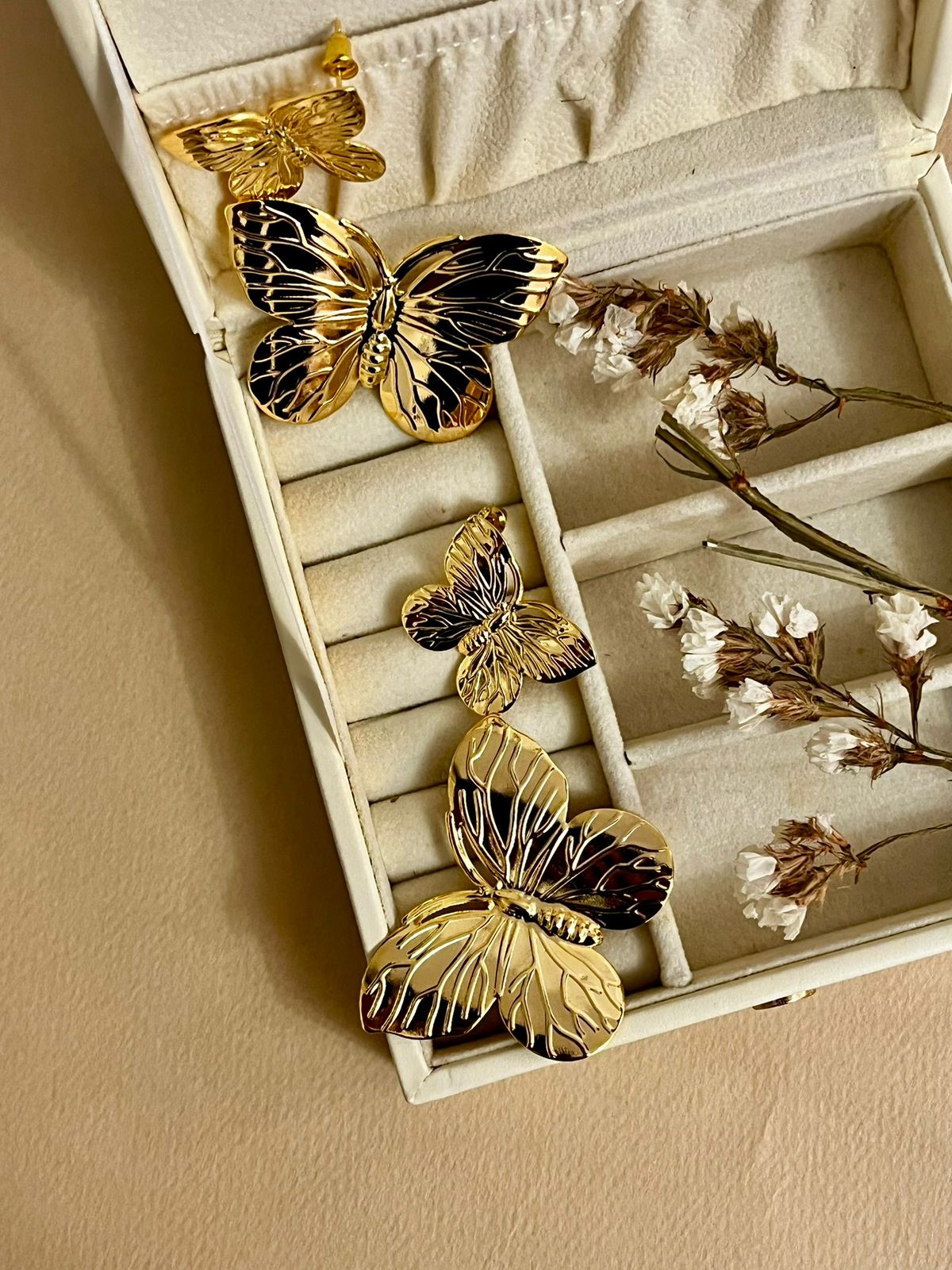 Double Layer Butterfly Earrings