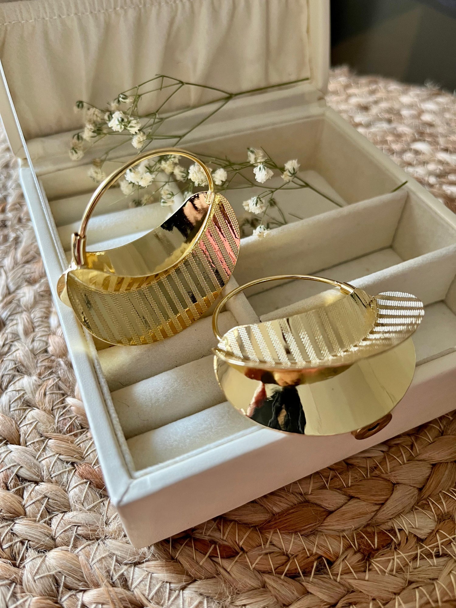 Chunky Textured Hoops