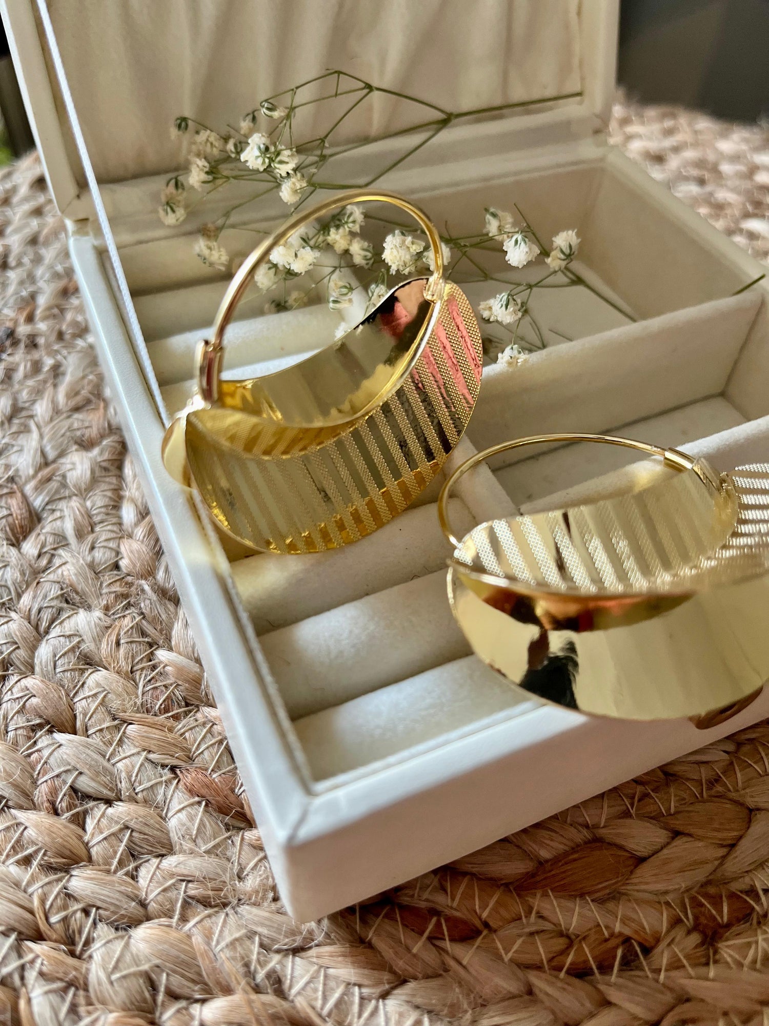 Chunky Textured Hoops