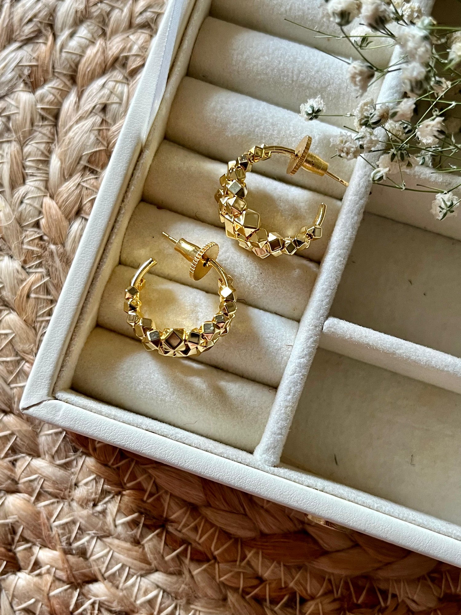 Triple Layer Beaded Earrings