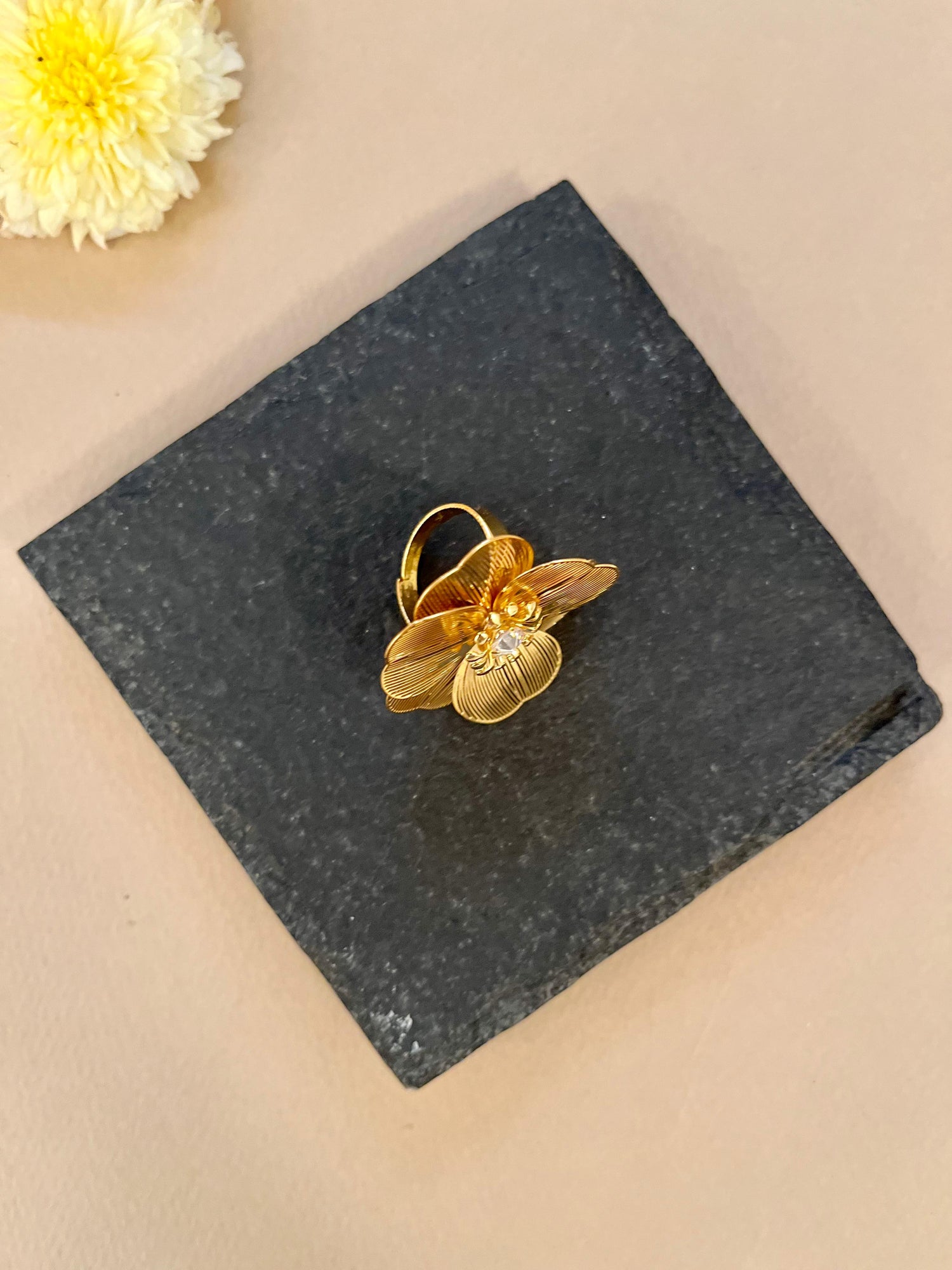 Gold Flower Ring