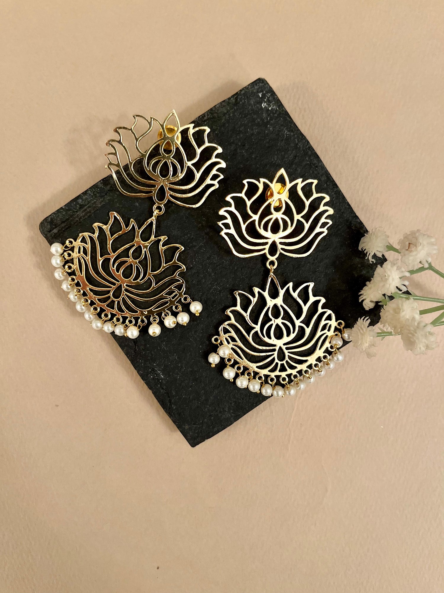 Lotus Earrings