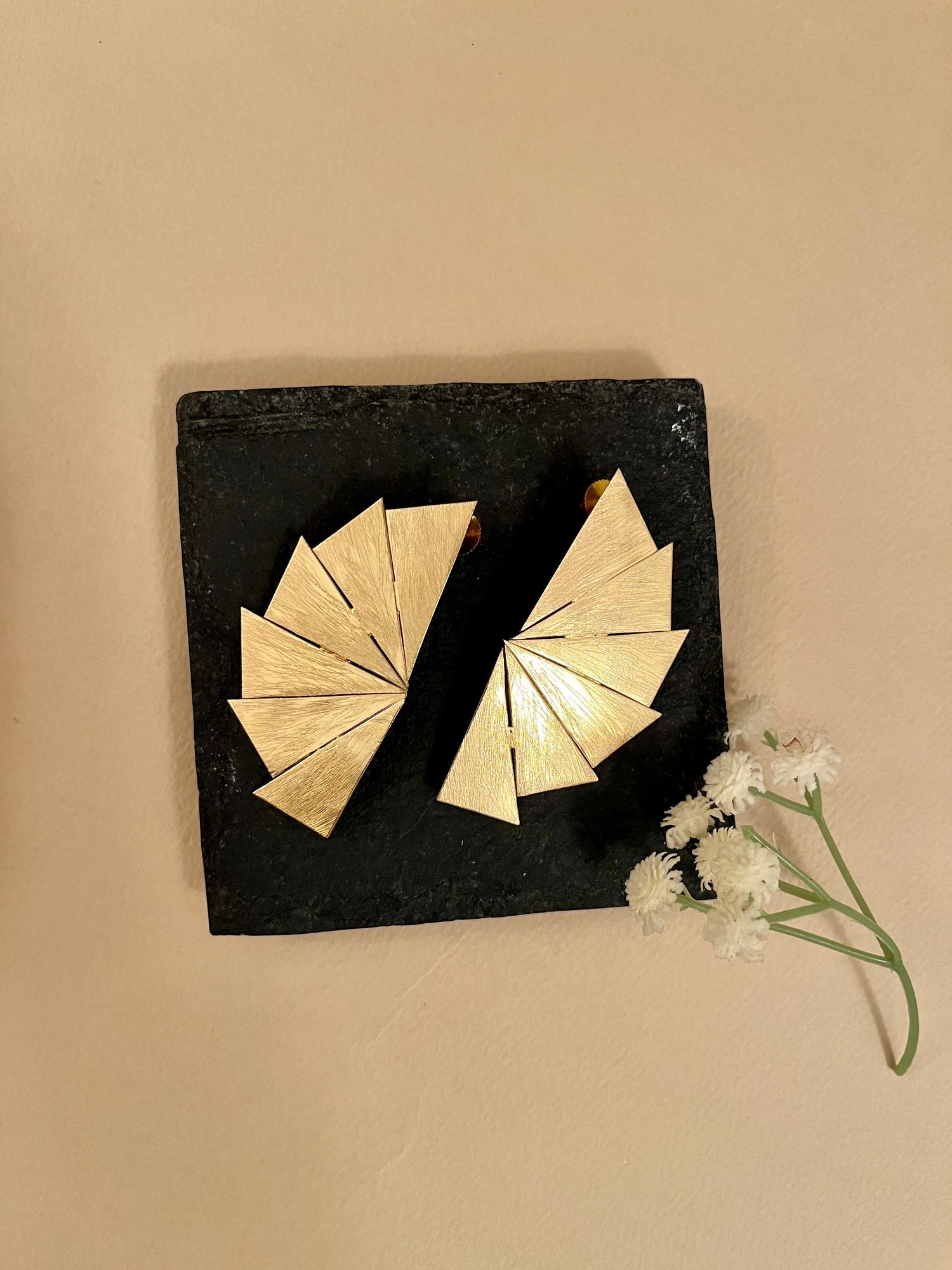 Half Circle Bat Earrings