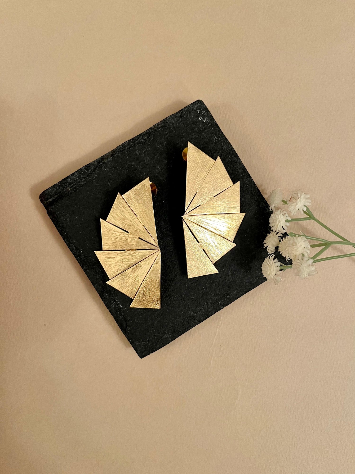 Half Circle Bat Earrings