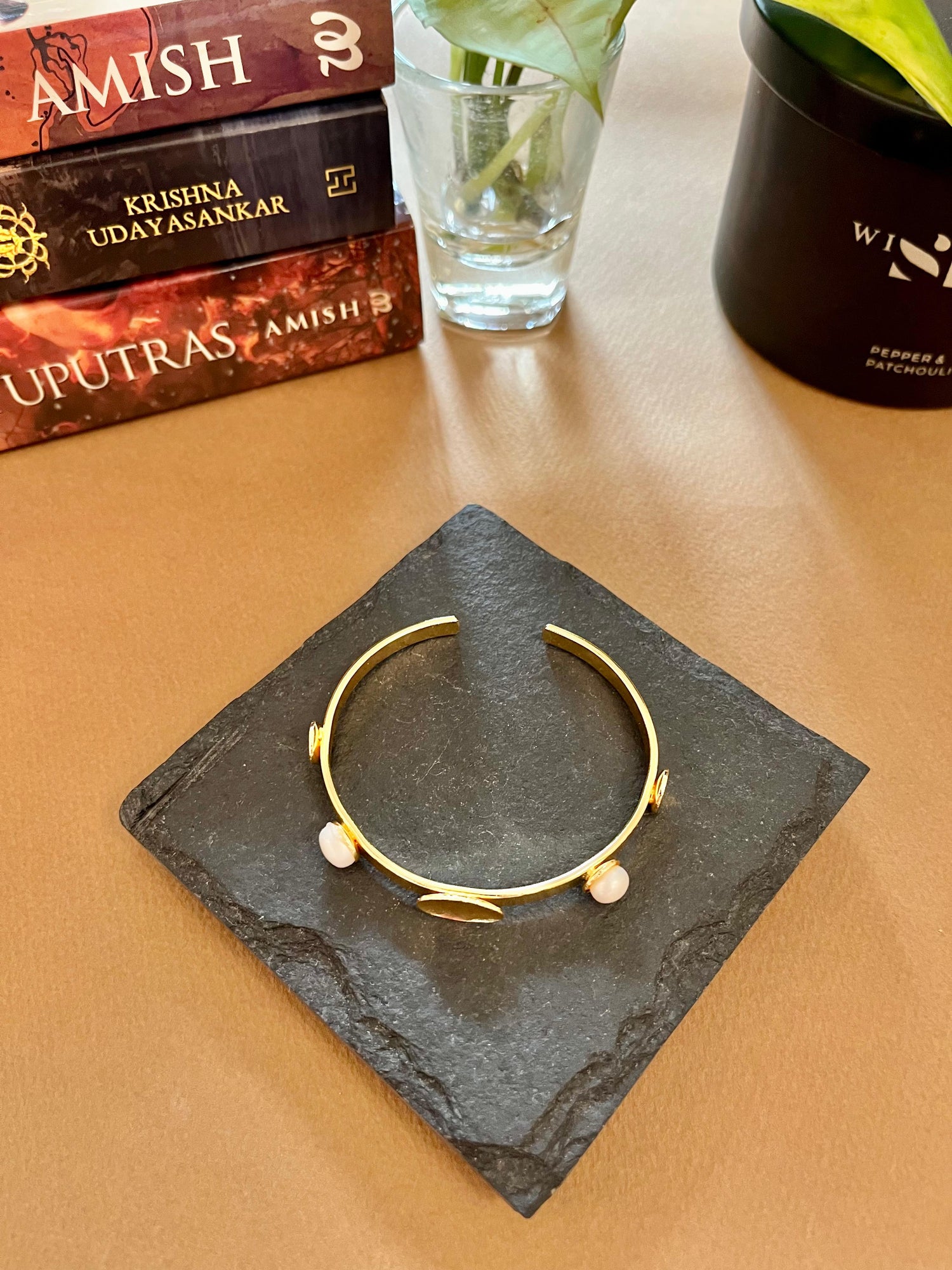 Pearl & Gold Cuff