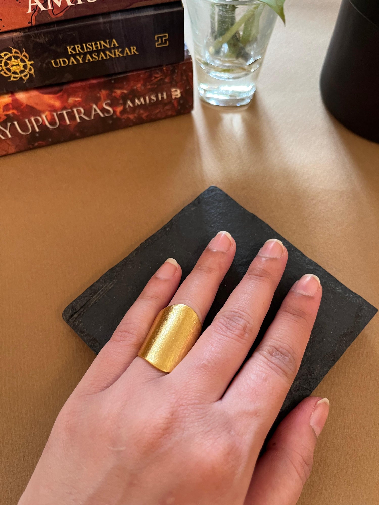 Gold Chunky Brass Ring