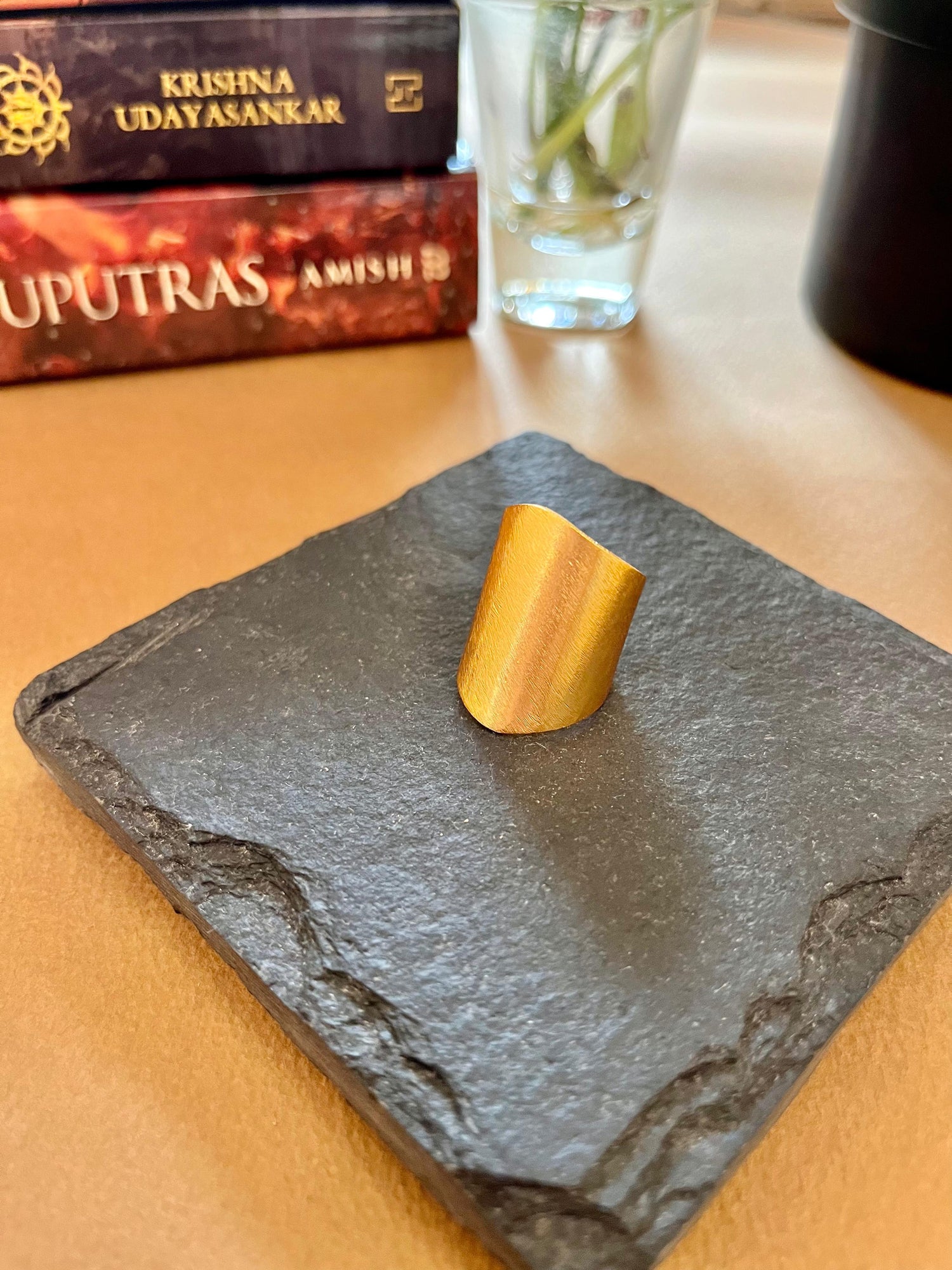 Gold Chunky Brass Ring