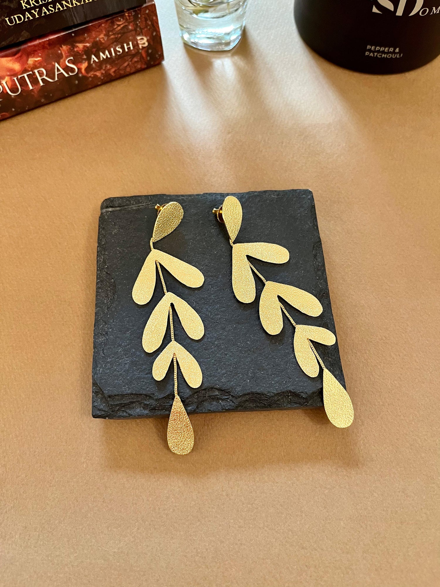 Lightweight Long Leaf Earrings