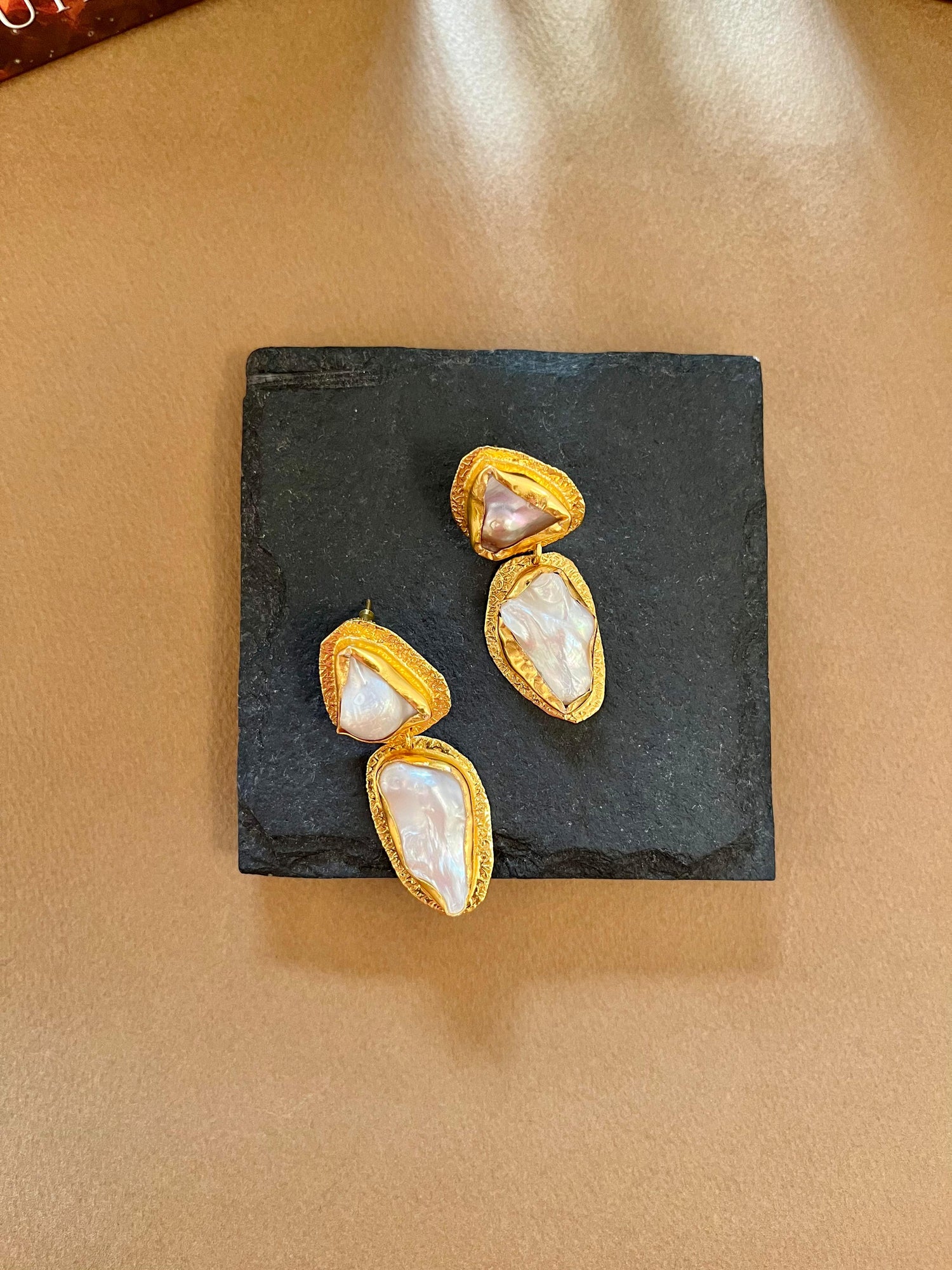 Double Layer Baroque Earrings