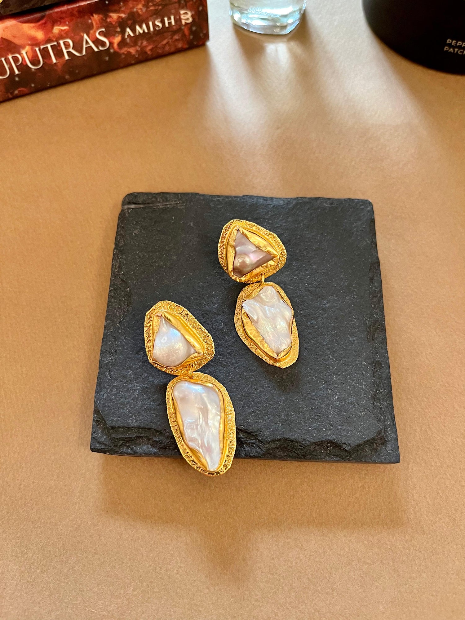 Double Layer Baroque Earrings