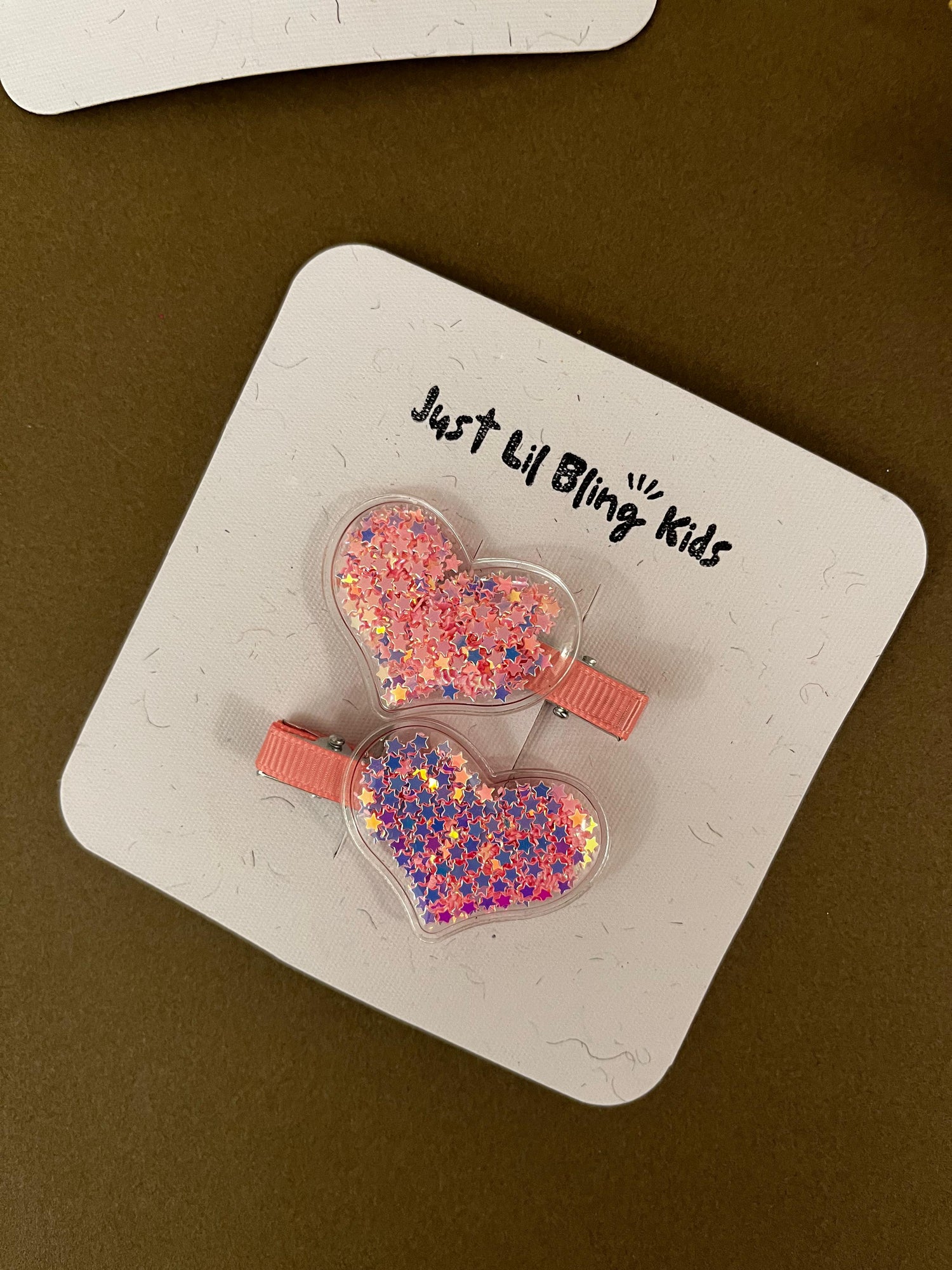 Starry Heart Clips (Pack of 2)