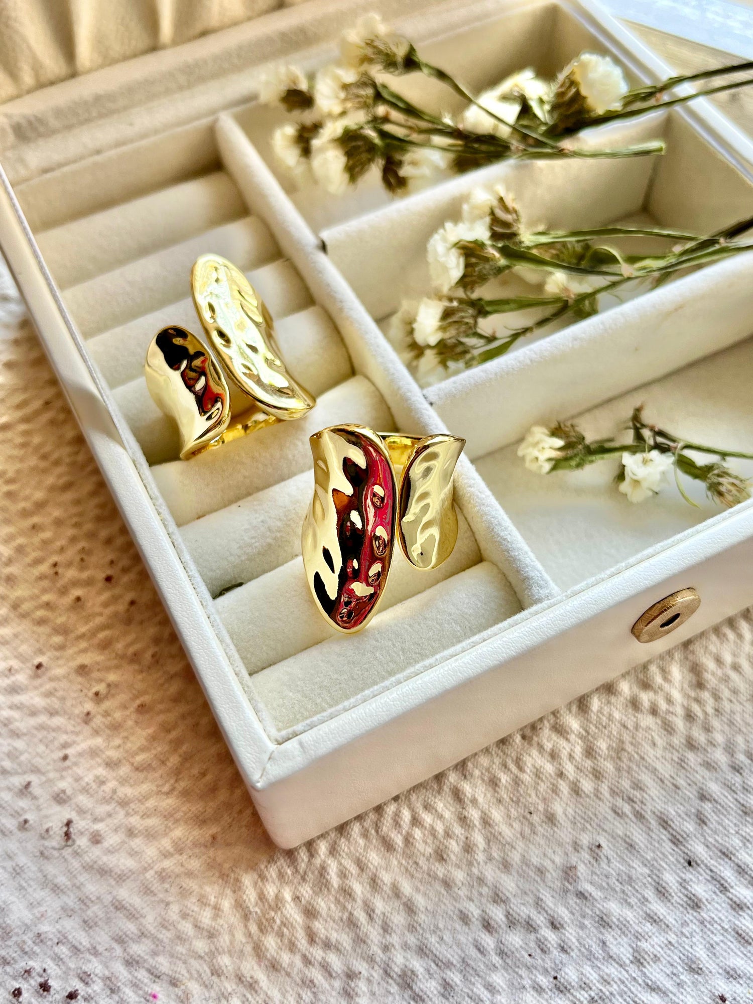 Chunky Hammered Ring