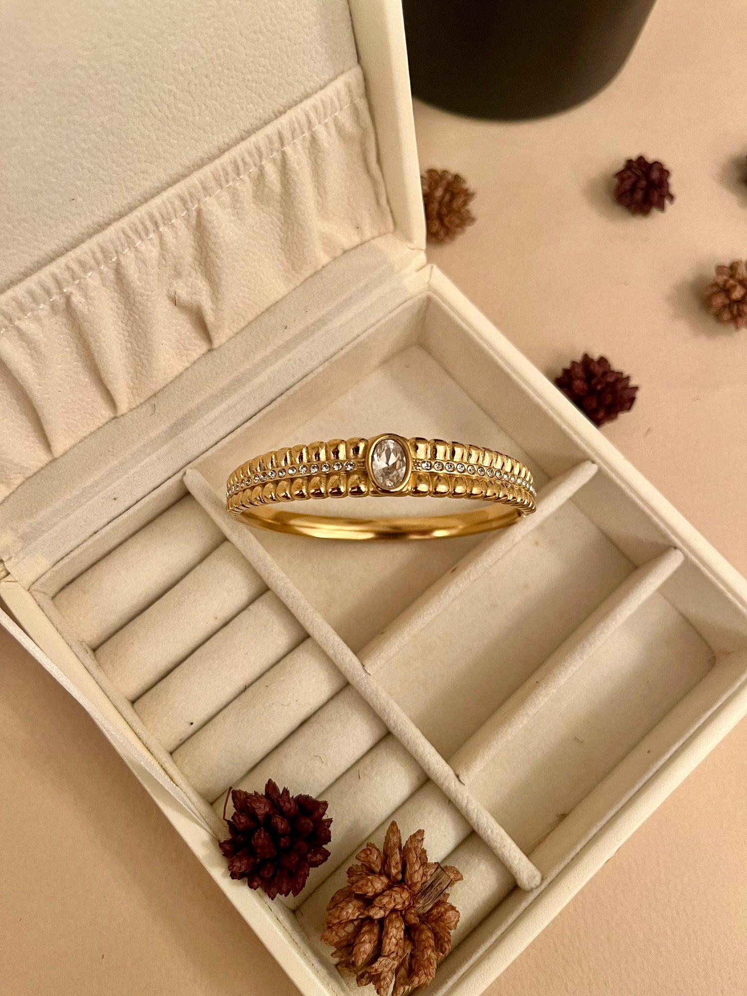 Textured Gold Bracelet