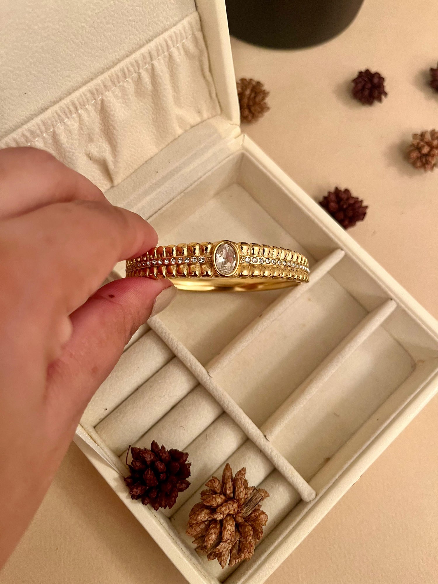 Textured Gold Bracelet