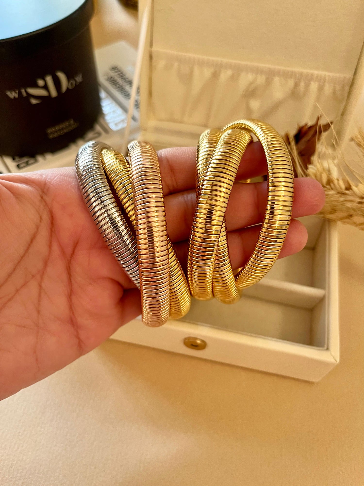 3 Tone Multilayer Bracelet