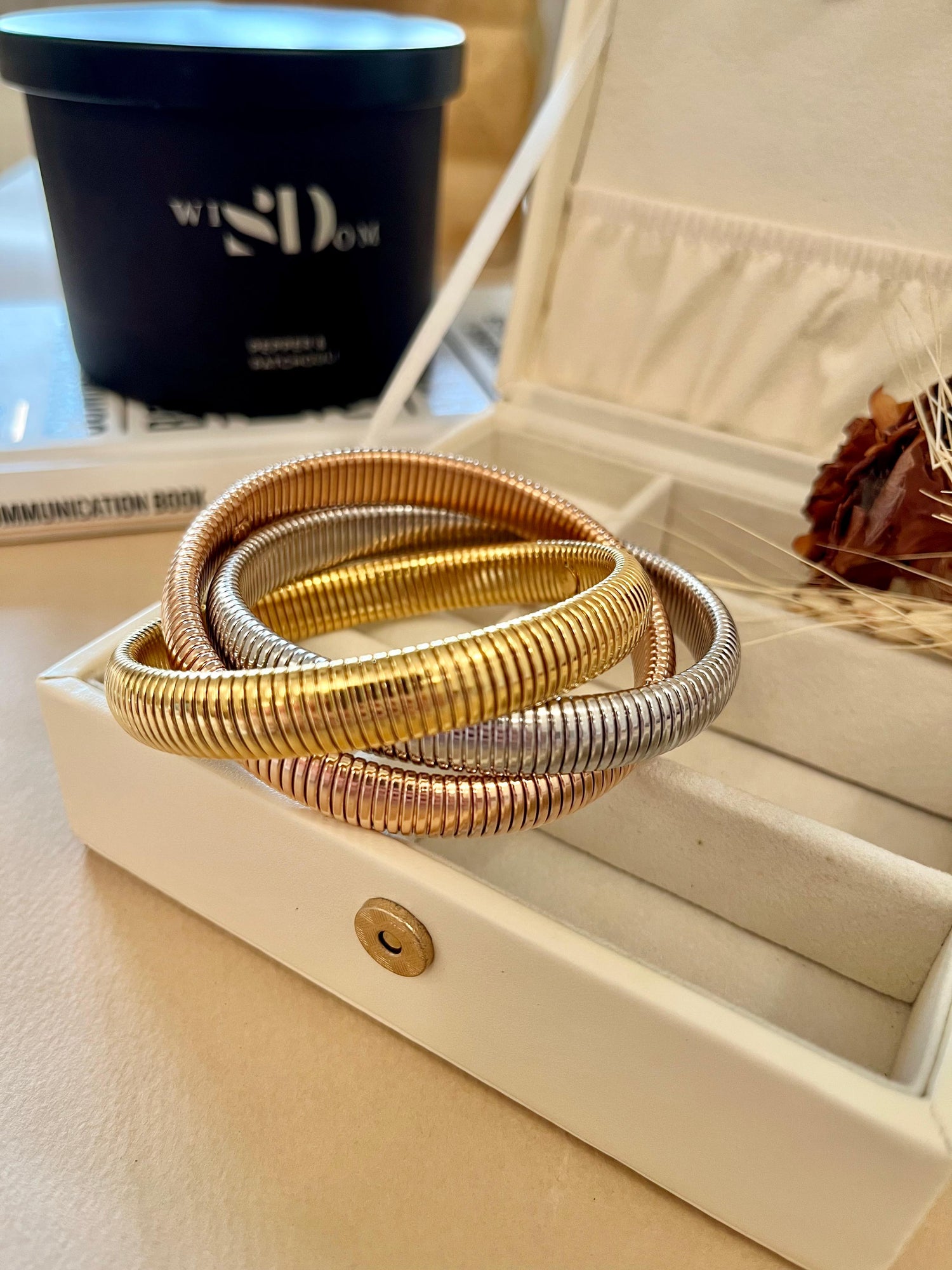 3 Tone Multilayer Bracelet