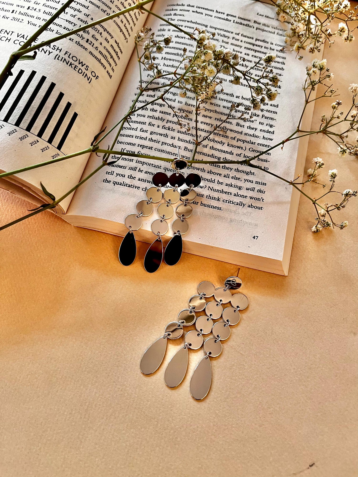 Silver Tassel Earrings