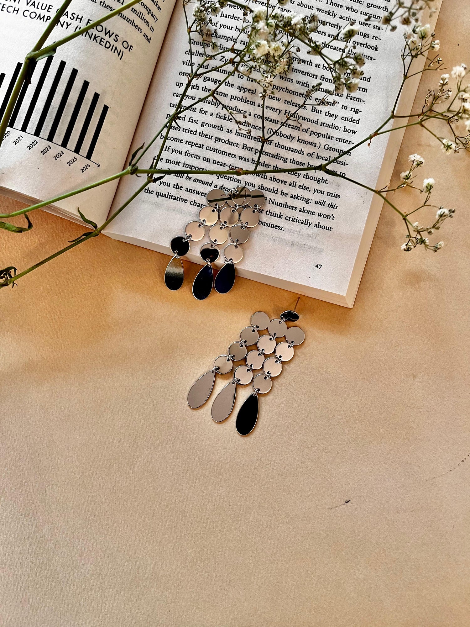 Silver Tassel Earrings