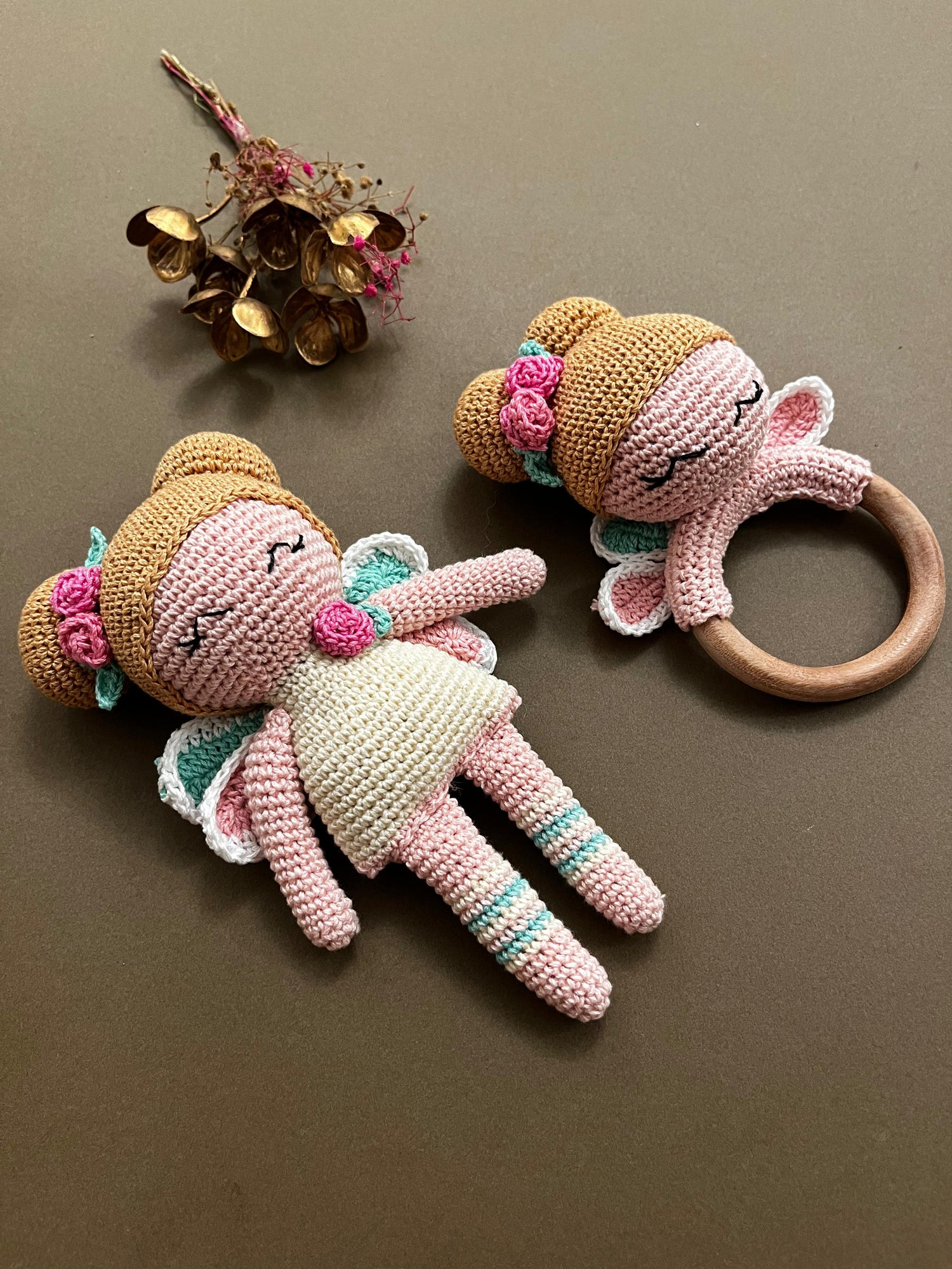 Fairy Doll + Teether Set (Set of 2)