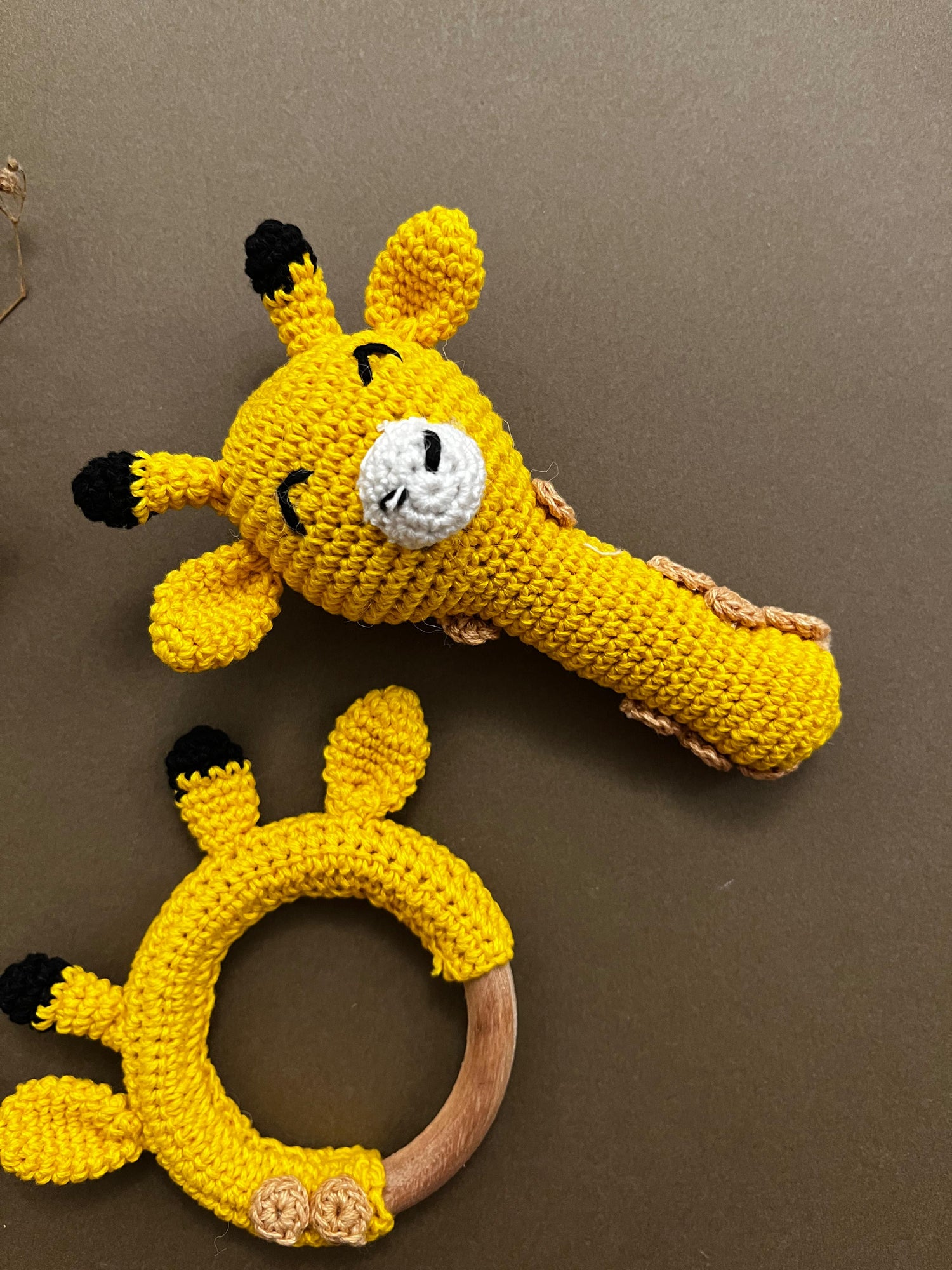 Yellow Giraffe Set of 2 (Toy & Teether)