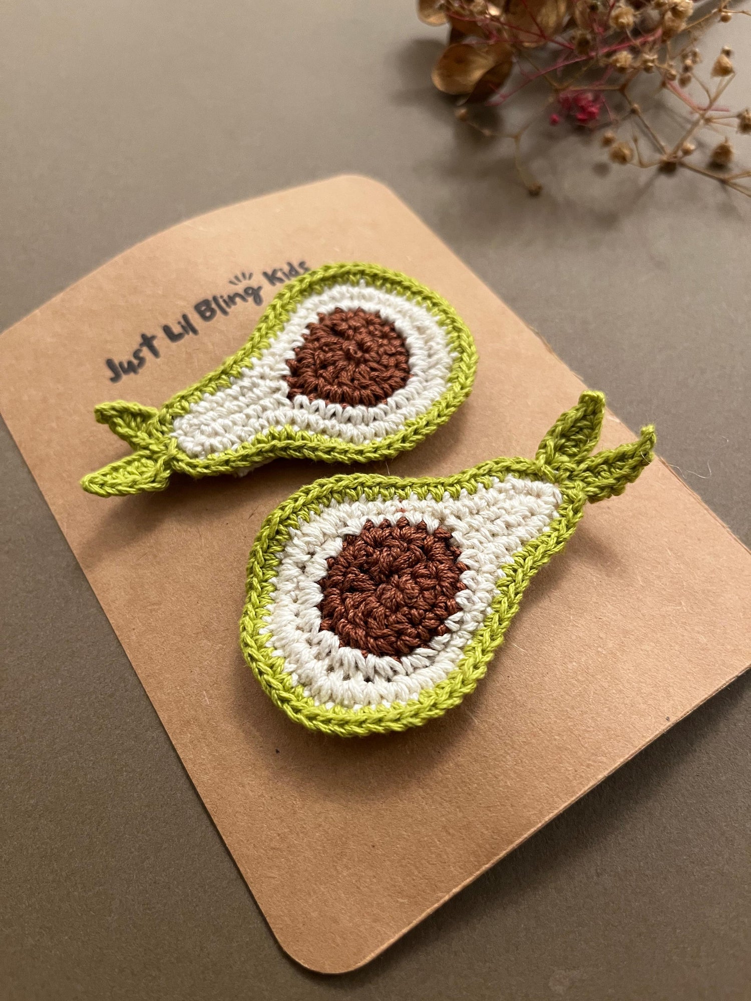 Avocado Hair Clip (Pair) (Pre-order)