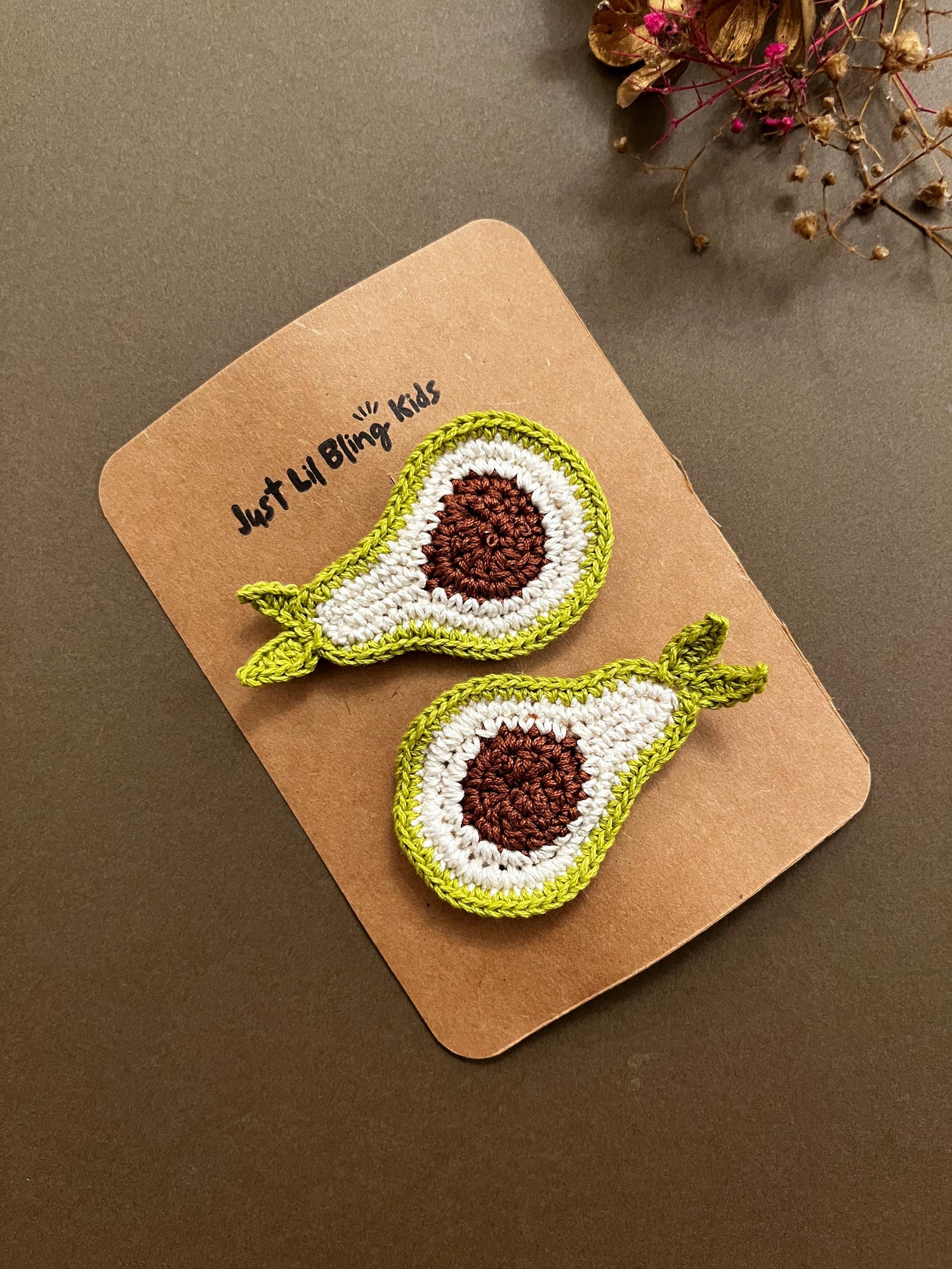 Avocado Hair Clip (Pair) (Pre-order)