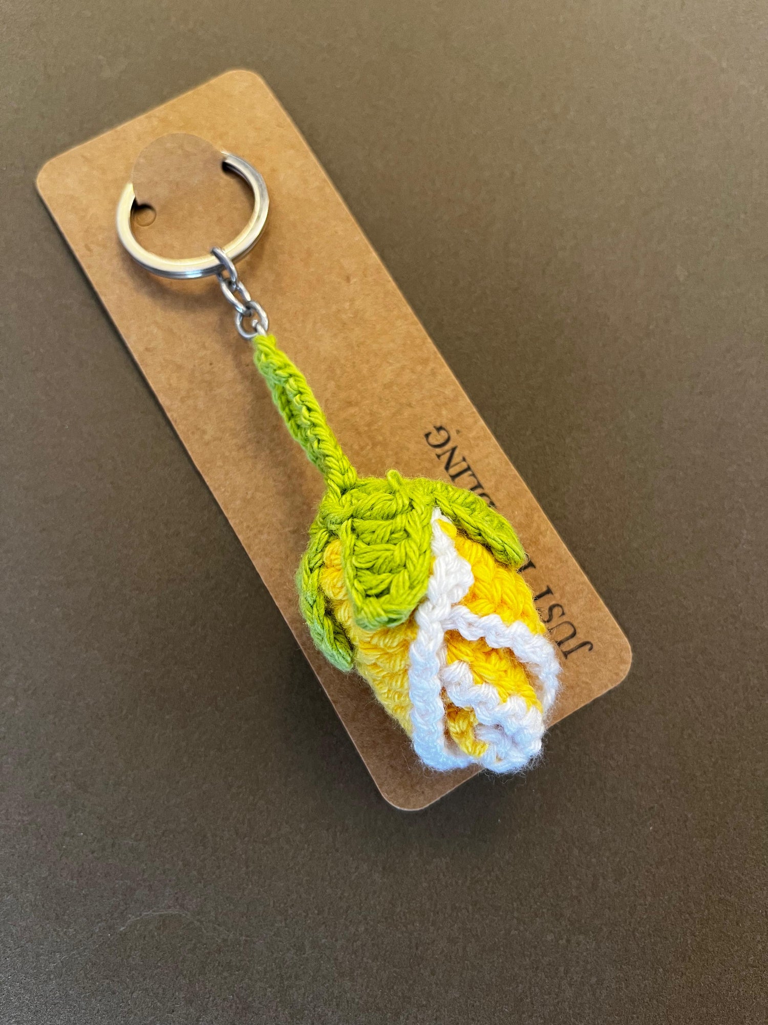Rose Buds Crochet Keychains