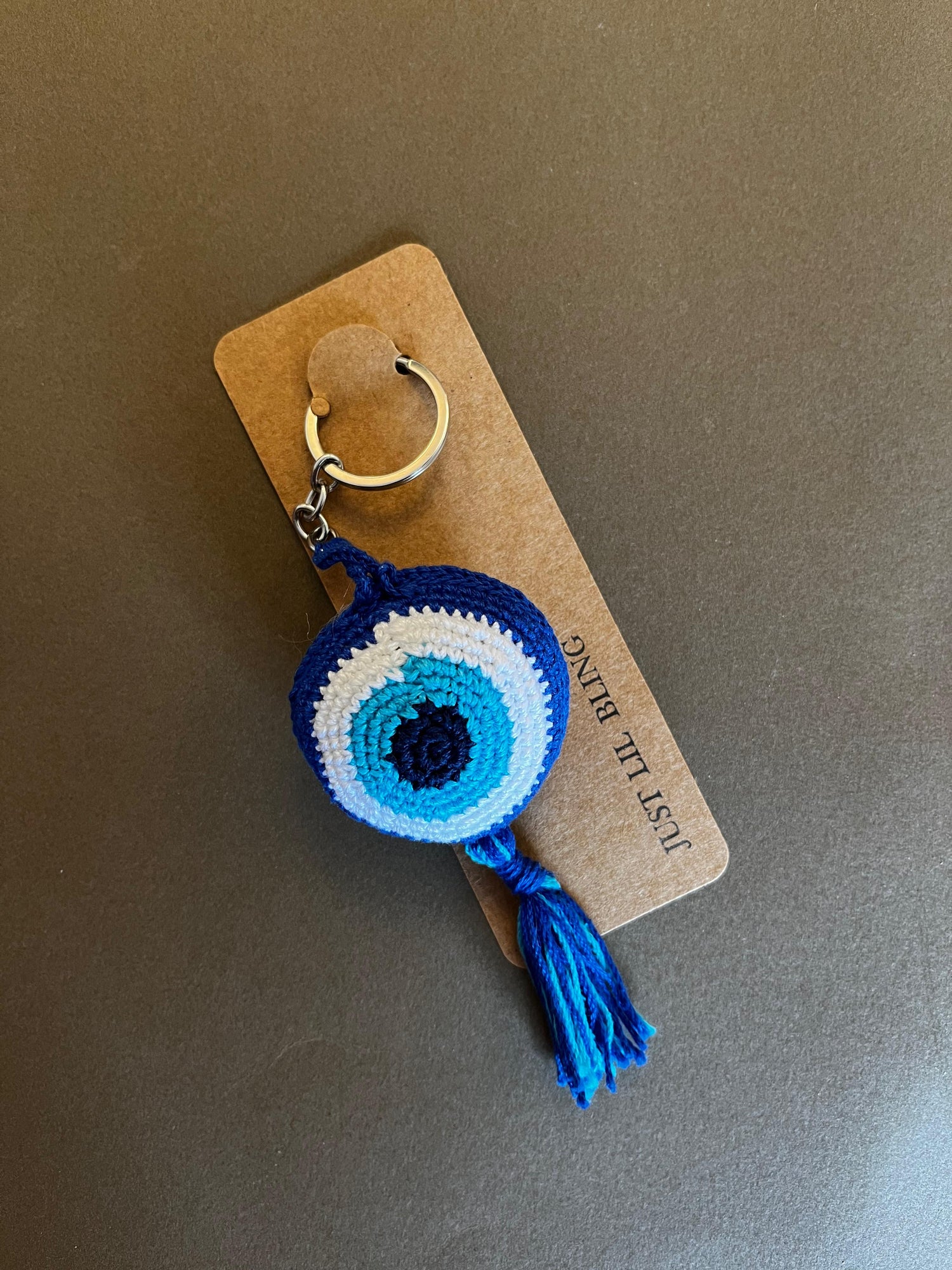 Evil Eye Crochet Keychains