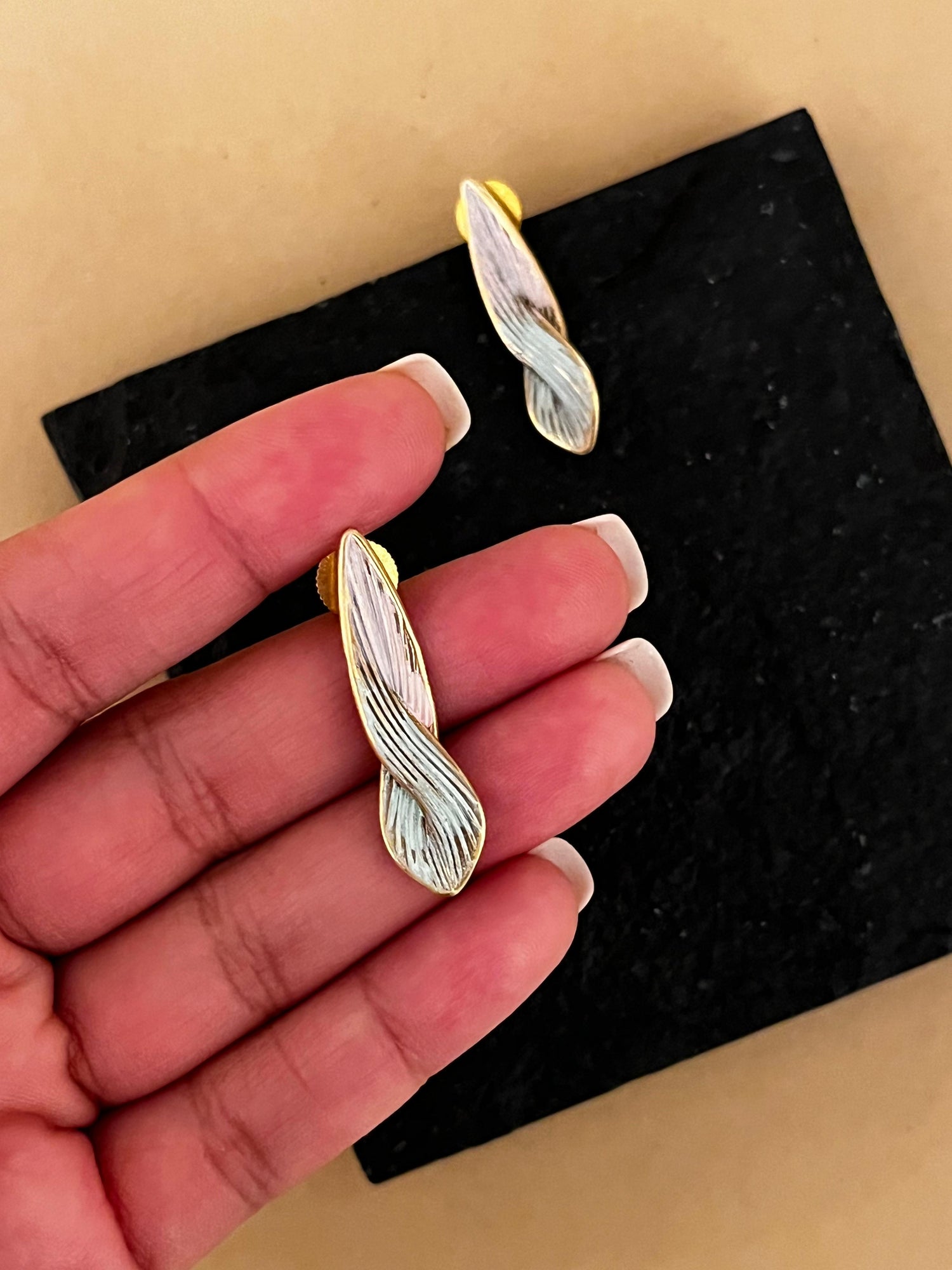 Baby Blue & Pink Earrings