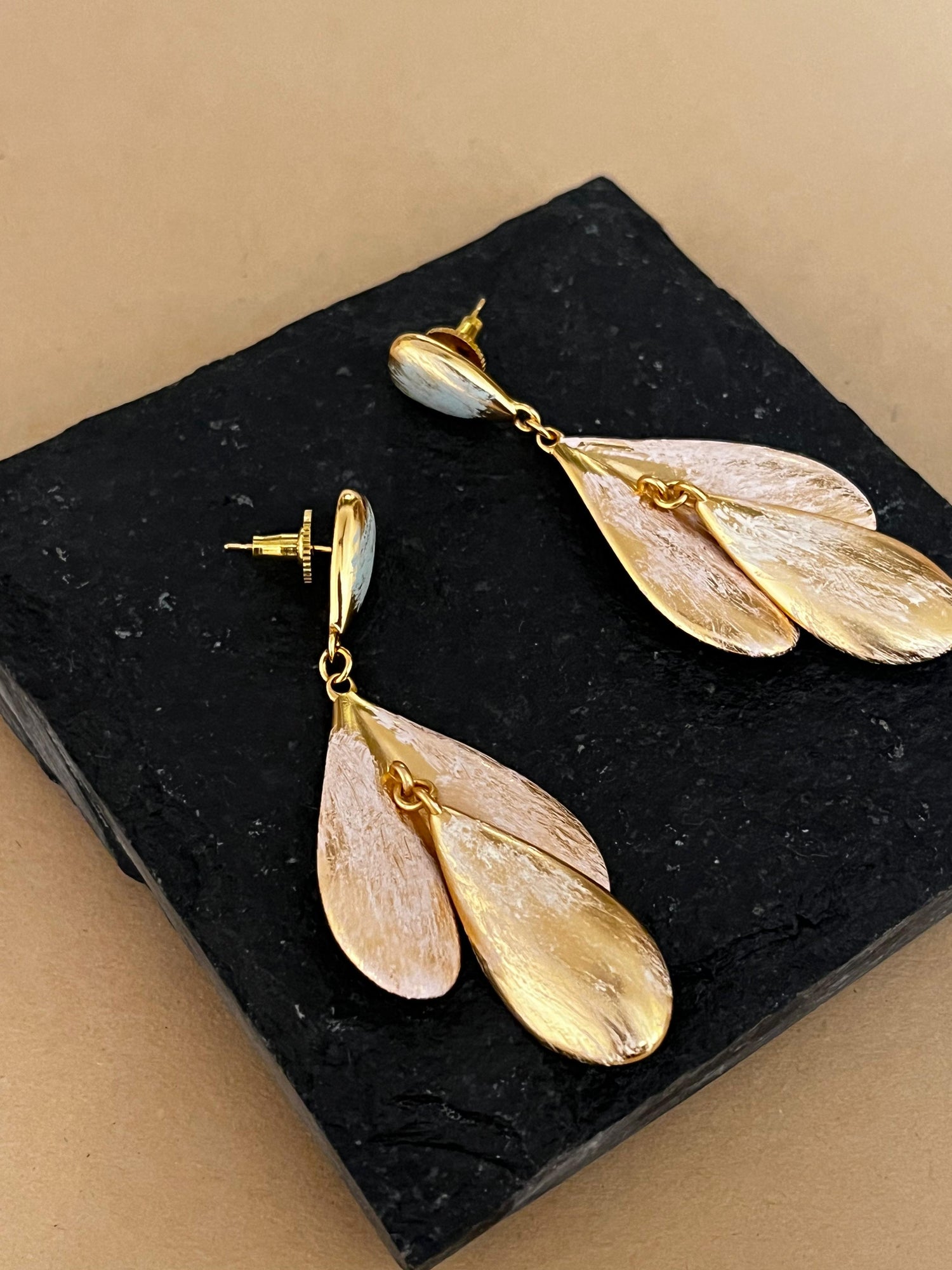 Baby Pink & Baby Blue Long Danglers