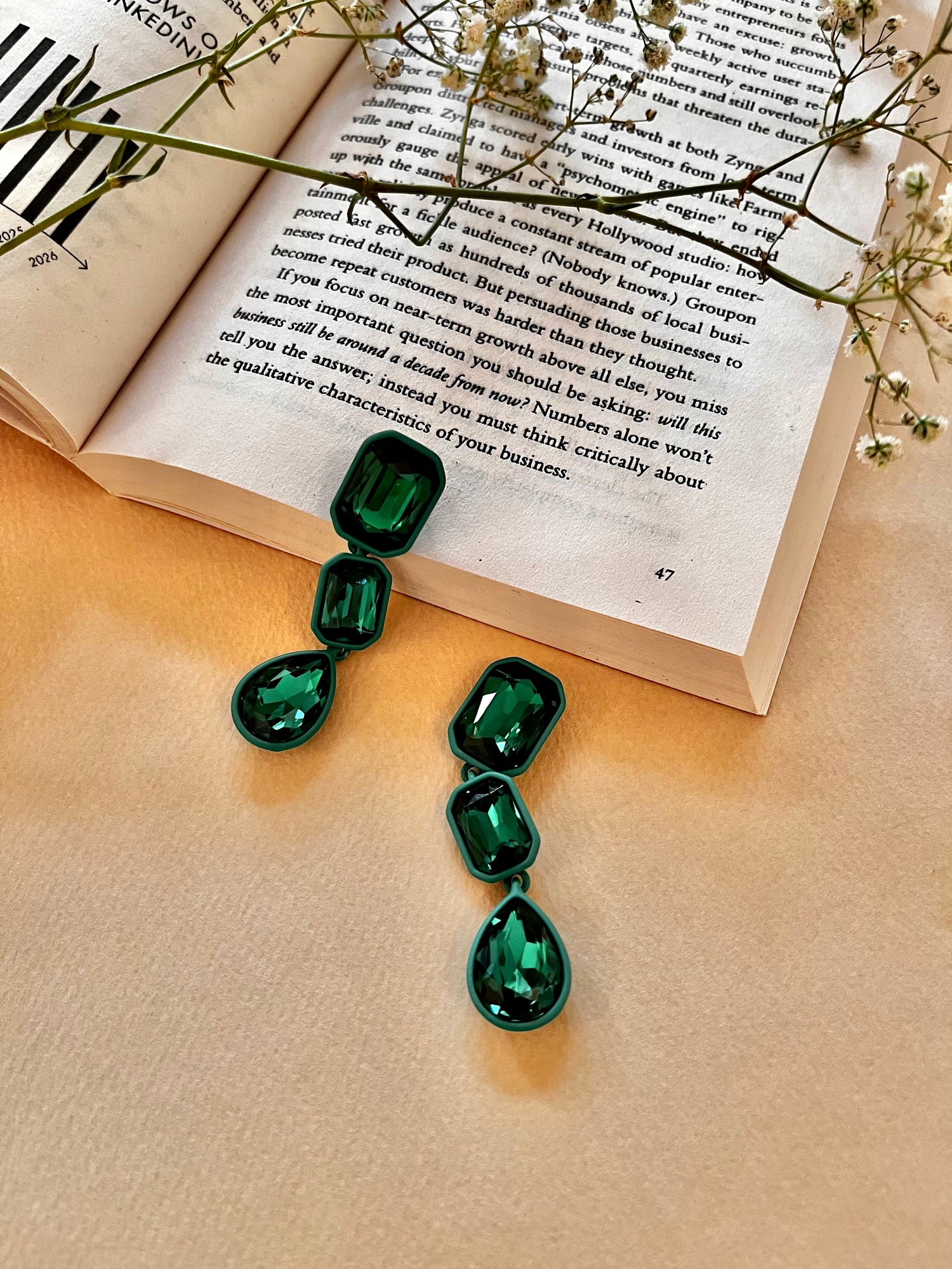 Triple Layer Long Earrings