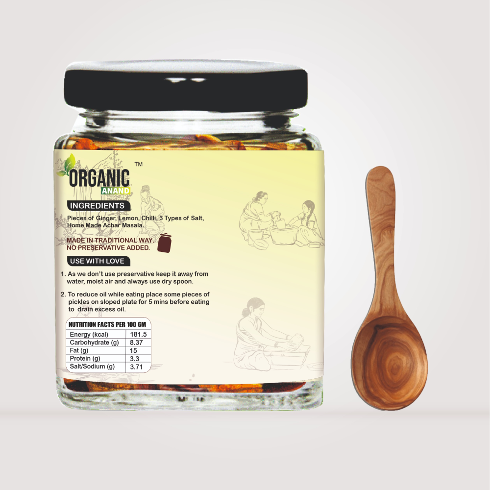 Adrak Nimbu Mirchi Pickle(Ginger Lemon Green Chilli)|250 gm|Homemade
