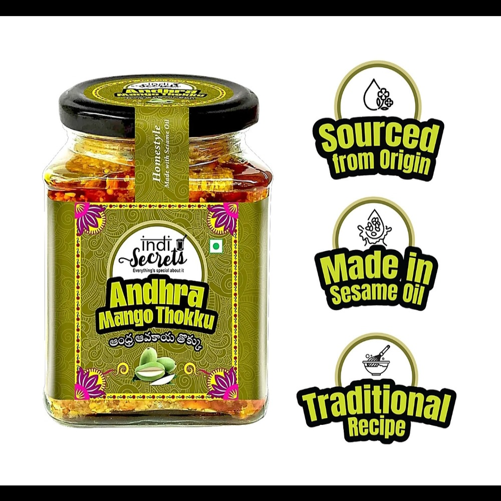 Homemade Authentic Flavorful Andhra Mango Thokku - 250g