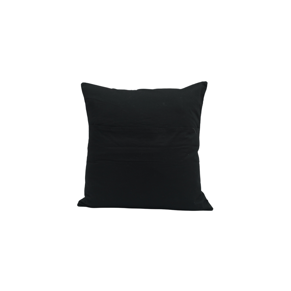 Applique Mirror Work Cushion Cover