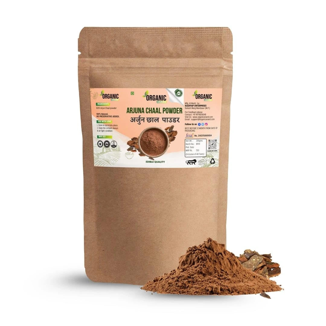 Arjun Chaal Powder - 380gm|100% Natural & Pure Herbal Arjun Ki Chaal Powder For Men & Women|To Support Heart Health & Promote Good Cholesterol