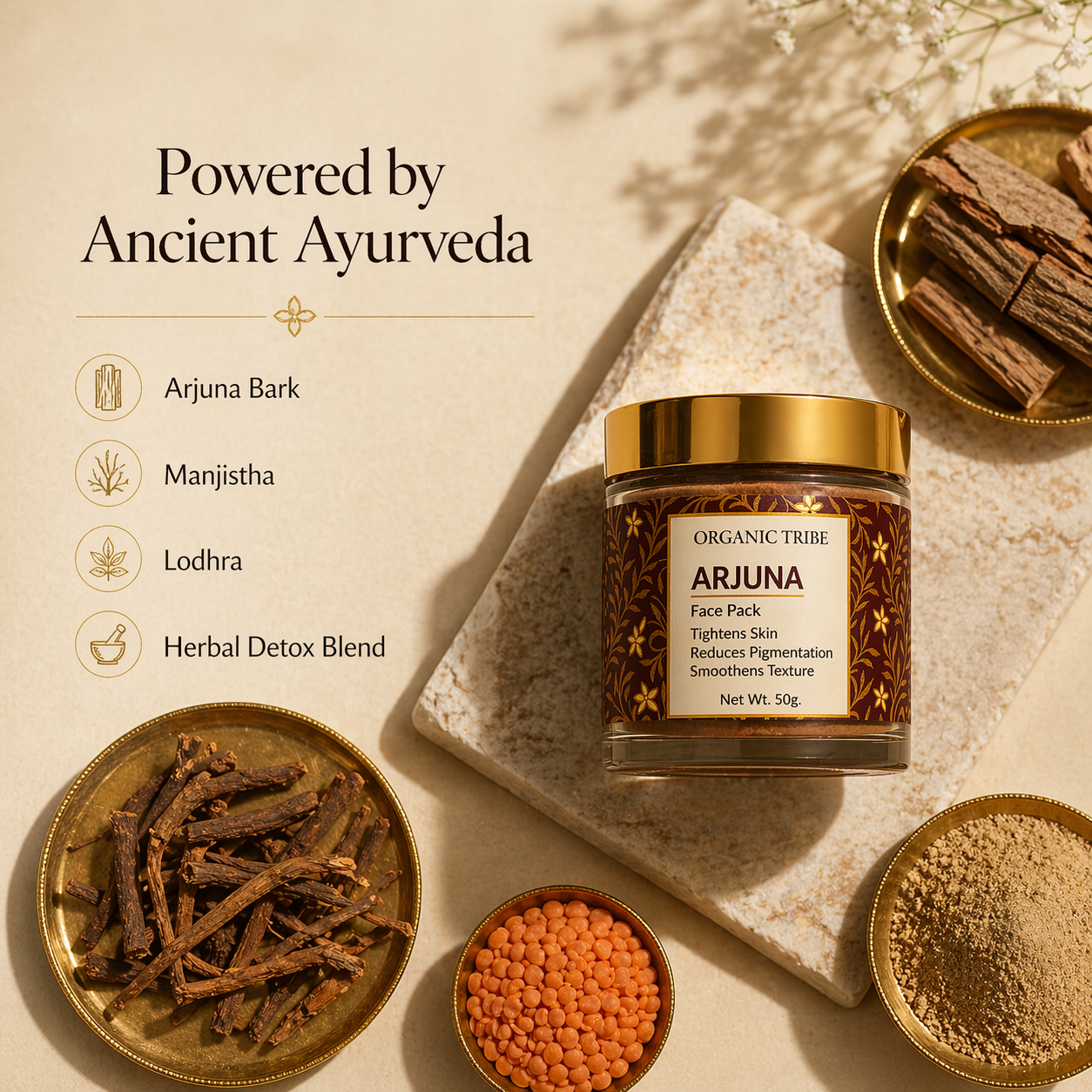 Arjuna Face Pack (Hyper-Pigmentation & Melasma)