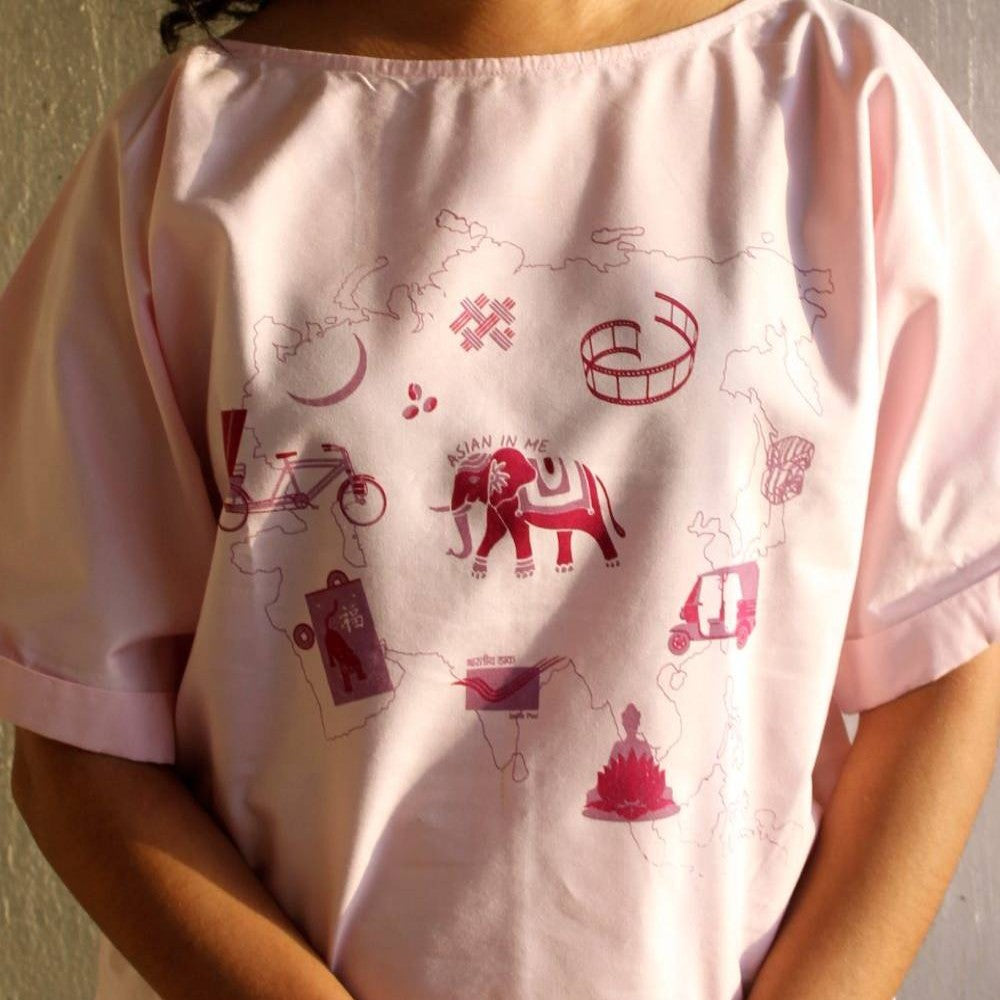 Asian in Me | Cotton Women’s Crop-length top | Asia Slow-T