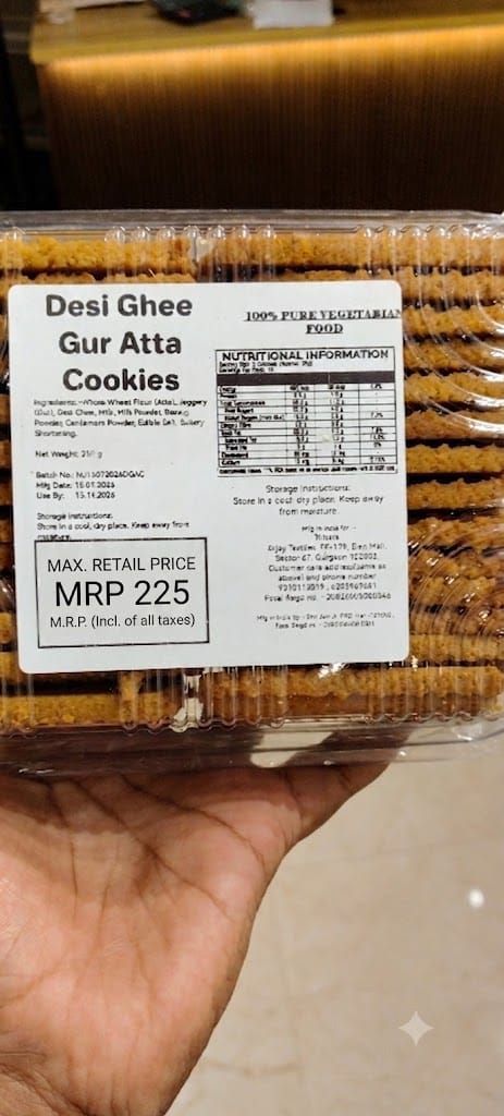 Desi Ghee Gur Atta Cookies