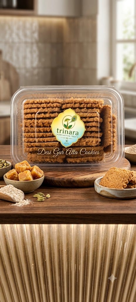 Desi Ghee Gur Atta Cookies
