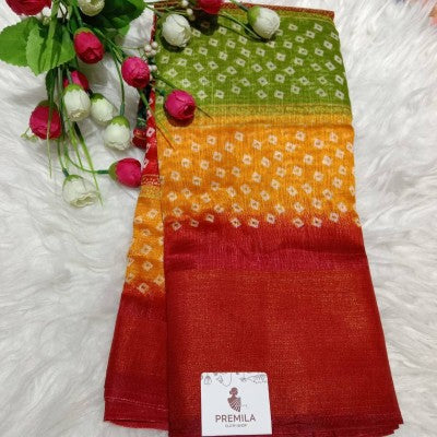 Bandini Printed Saree Multicolor
