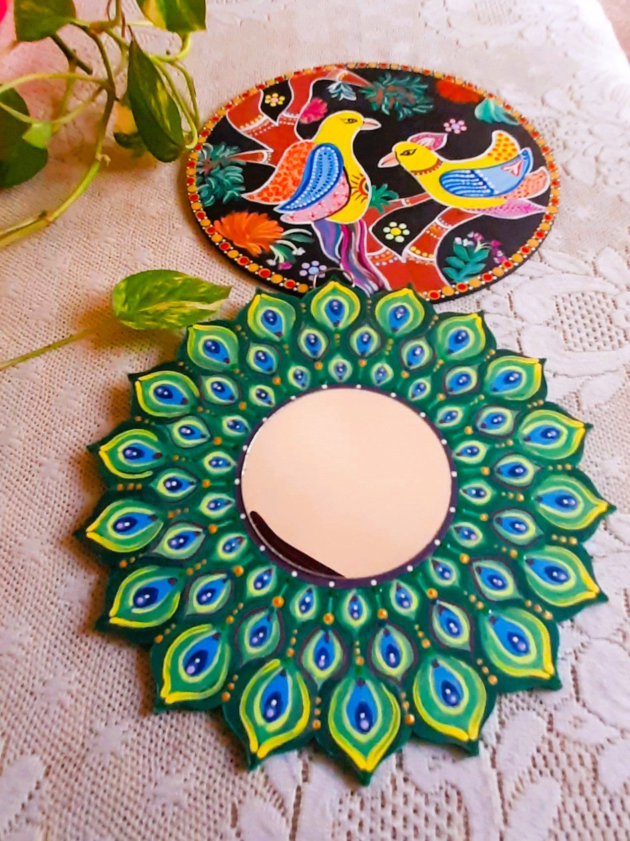 Birds of Paradise (Set of 2) 8 inches wall plates I Decor and Gifting